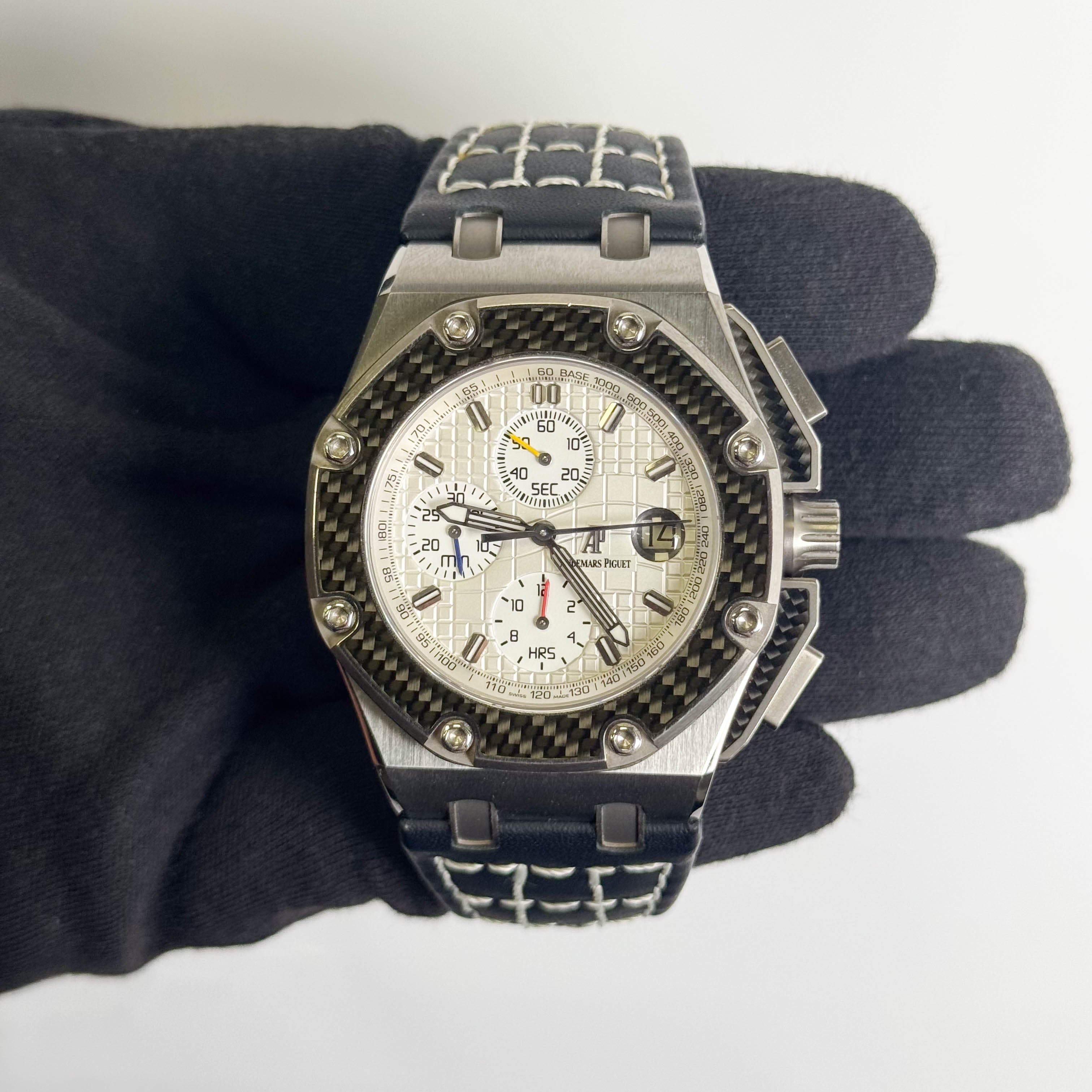 Audemars Piguet Royal Oak Offshore 42mm White Dial Watch Ref# 26030lO.OO.DOO1lN.01