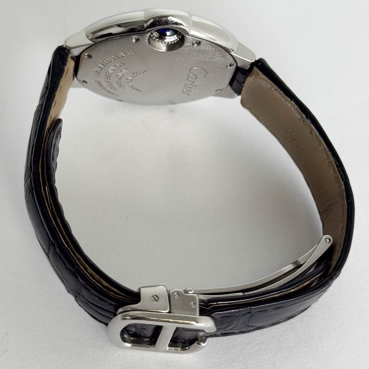 Cartier Ballon Bleu Steel 33mm Silver Dial Watch Ref# W6920085