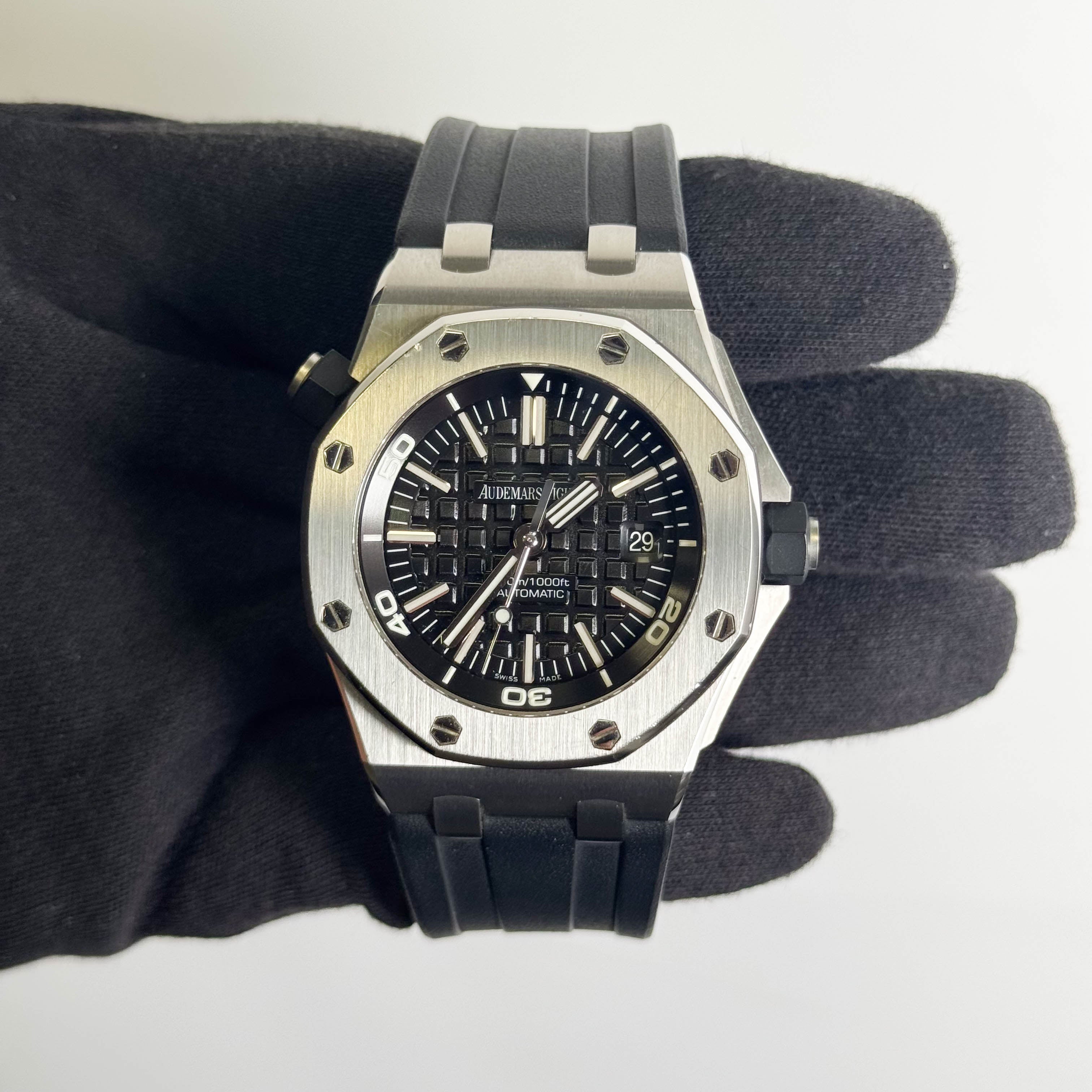 Audemars Piguet Royal Oak 42mm Black Dial Watch Ref# 15703ST.OO.A002CA.01