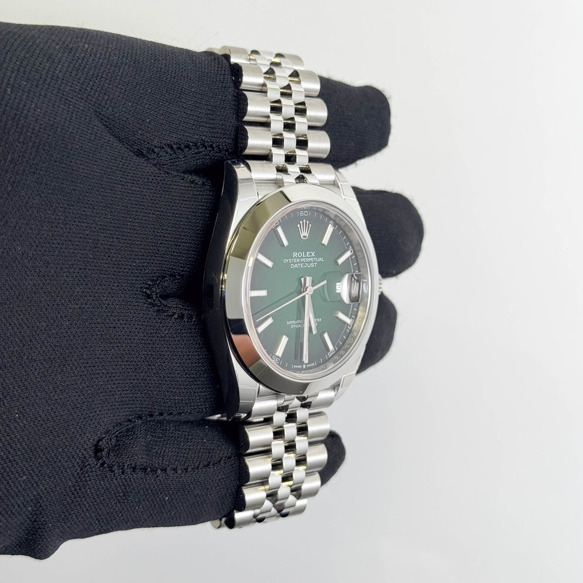 Rolex Datejust 41mm Ombre Green Dial Watch Ref# 126300