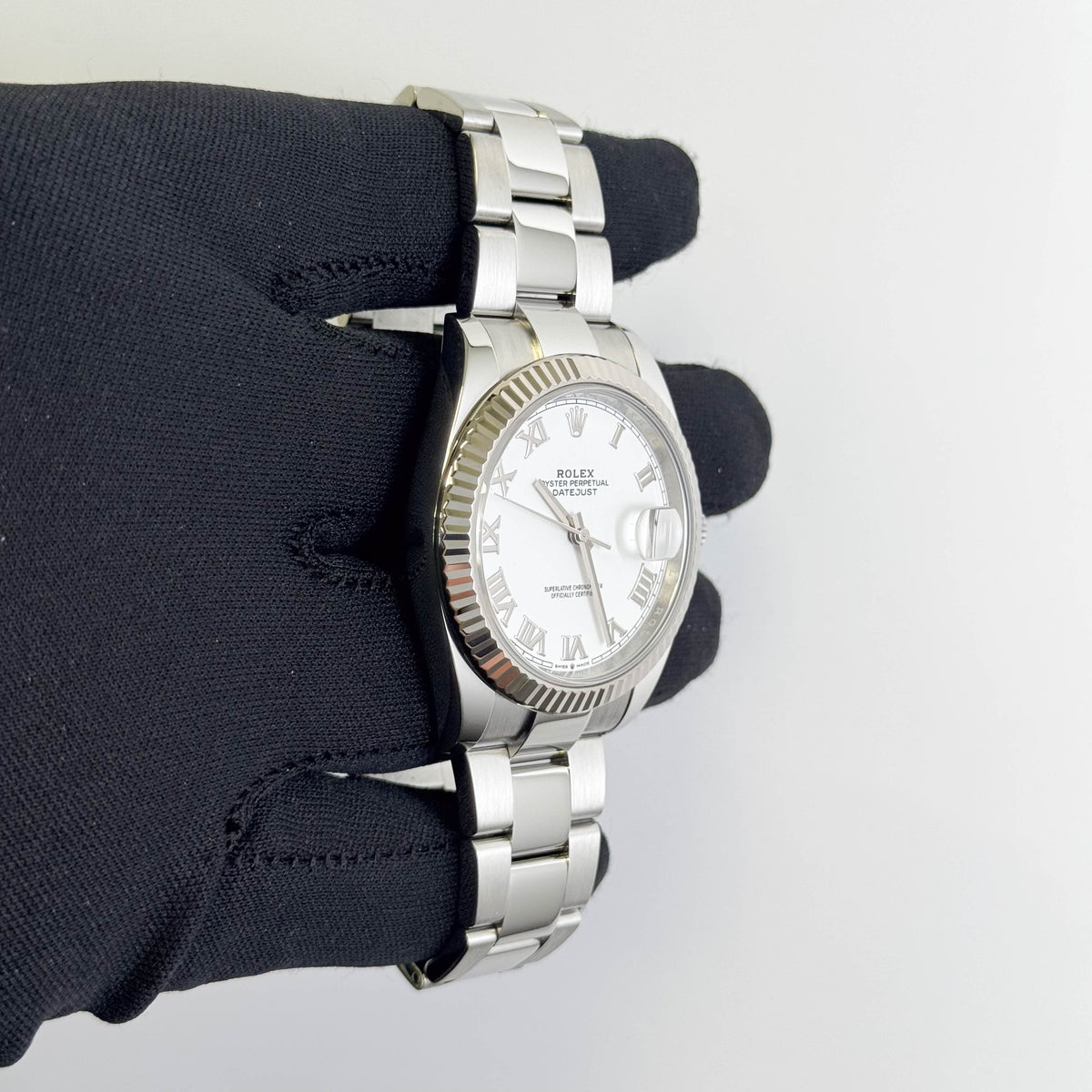 Rolex Datejust 41mm White Dial Watch Ref# 126334