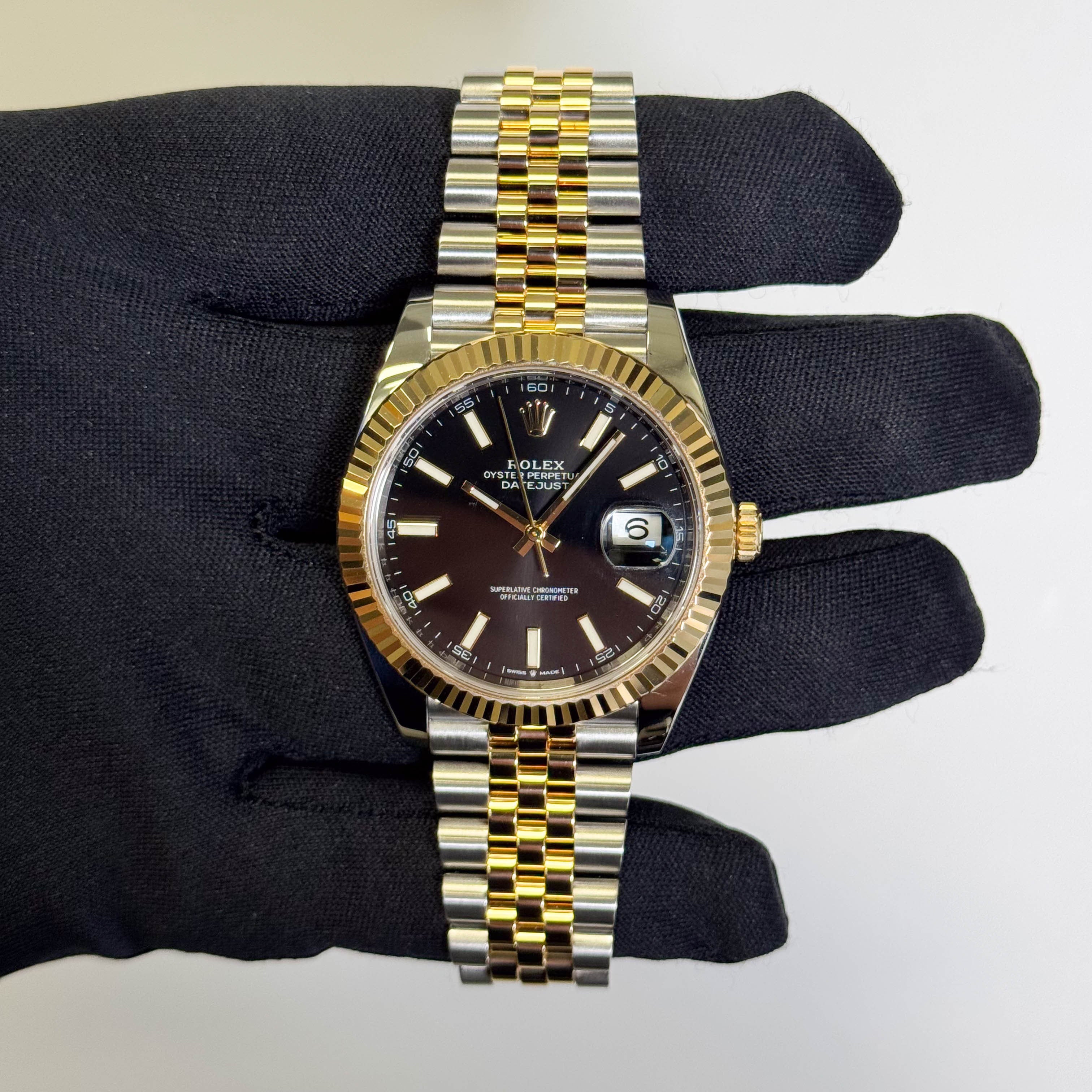 Rolex Datejust 41mm Black Dial Watch Ref# 126333 - Happy Jewelers Fine Jewelry Lifetime Warranty