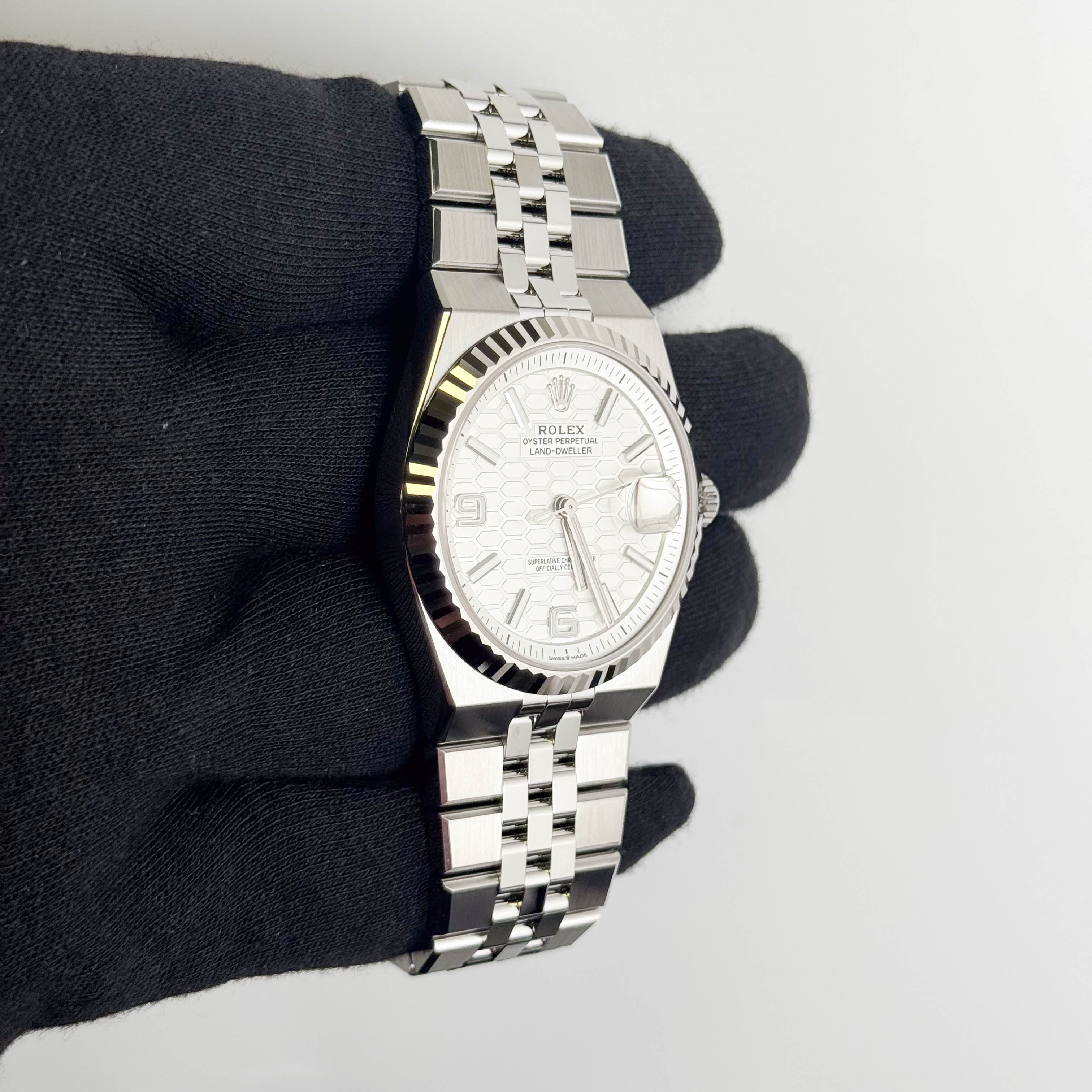 Rolex Land-Dweller 40mm White Dial Watch Ref# 127334