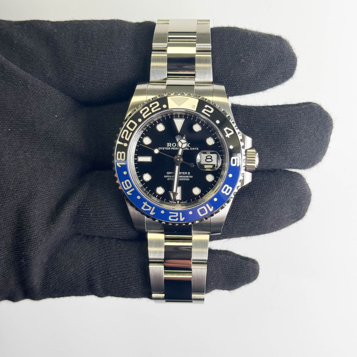 Rolex GMT-Master II "Batman" 40mm Black Dial Watch Ref# 126710BLNR