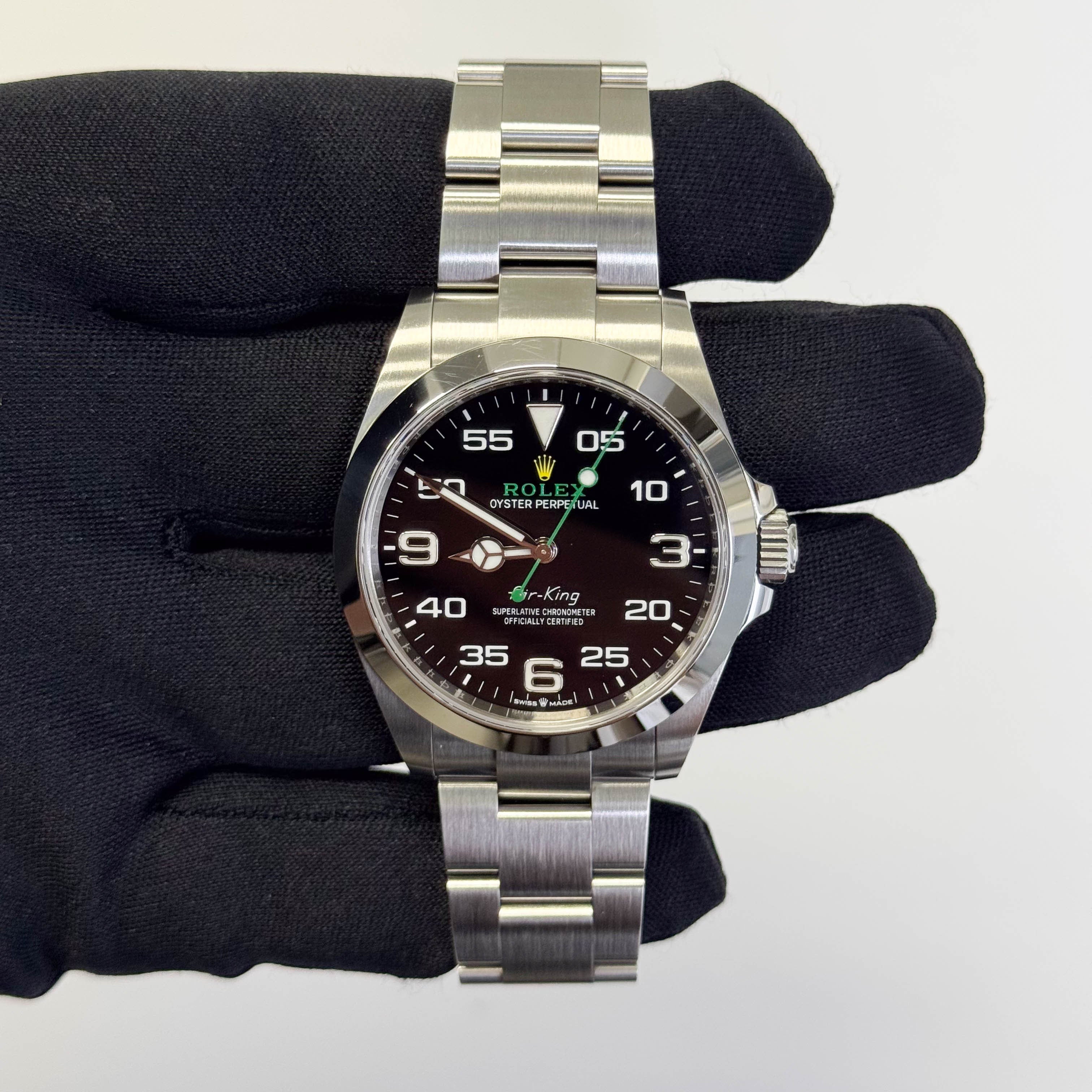 Rolex Air-King 40mm Black Dial Watch Ref# 126900 - Happy Jewelers Fine Jewelry Lifetime Warranty