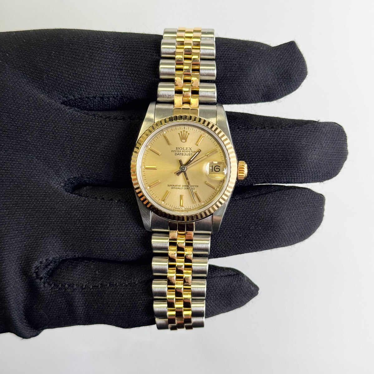Rolex Datejust 31mm Champagne Dial Watch Ref# 68273
