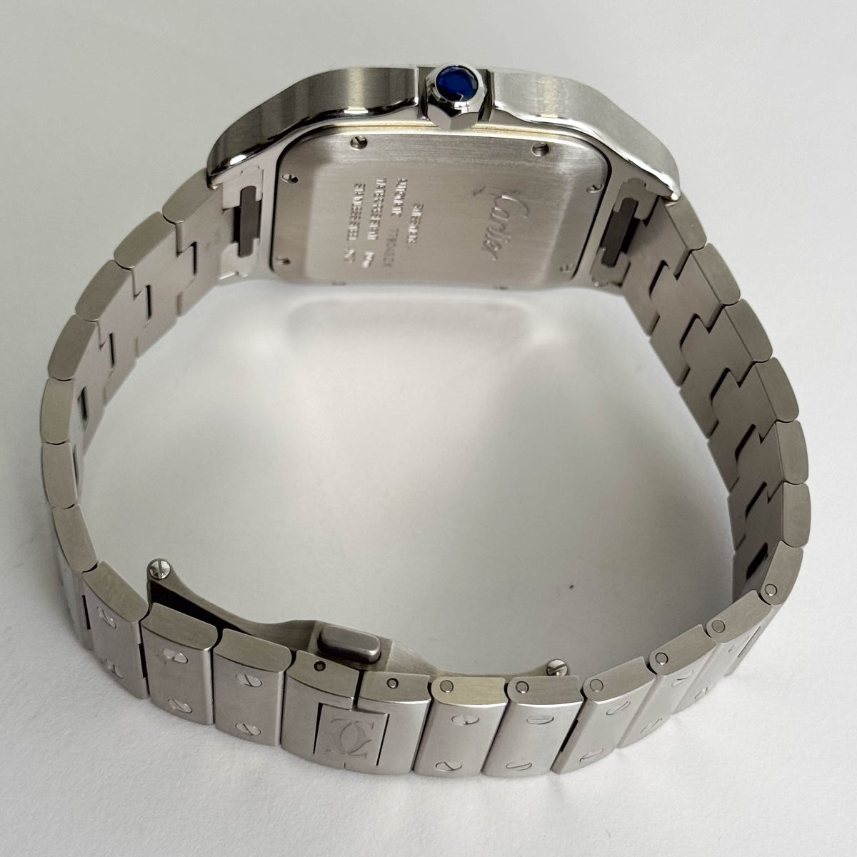 Cartier Santos 40mm Silver Dial Watch Ref# WSSA0009