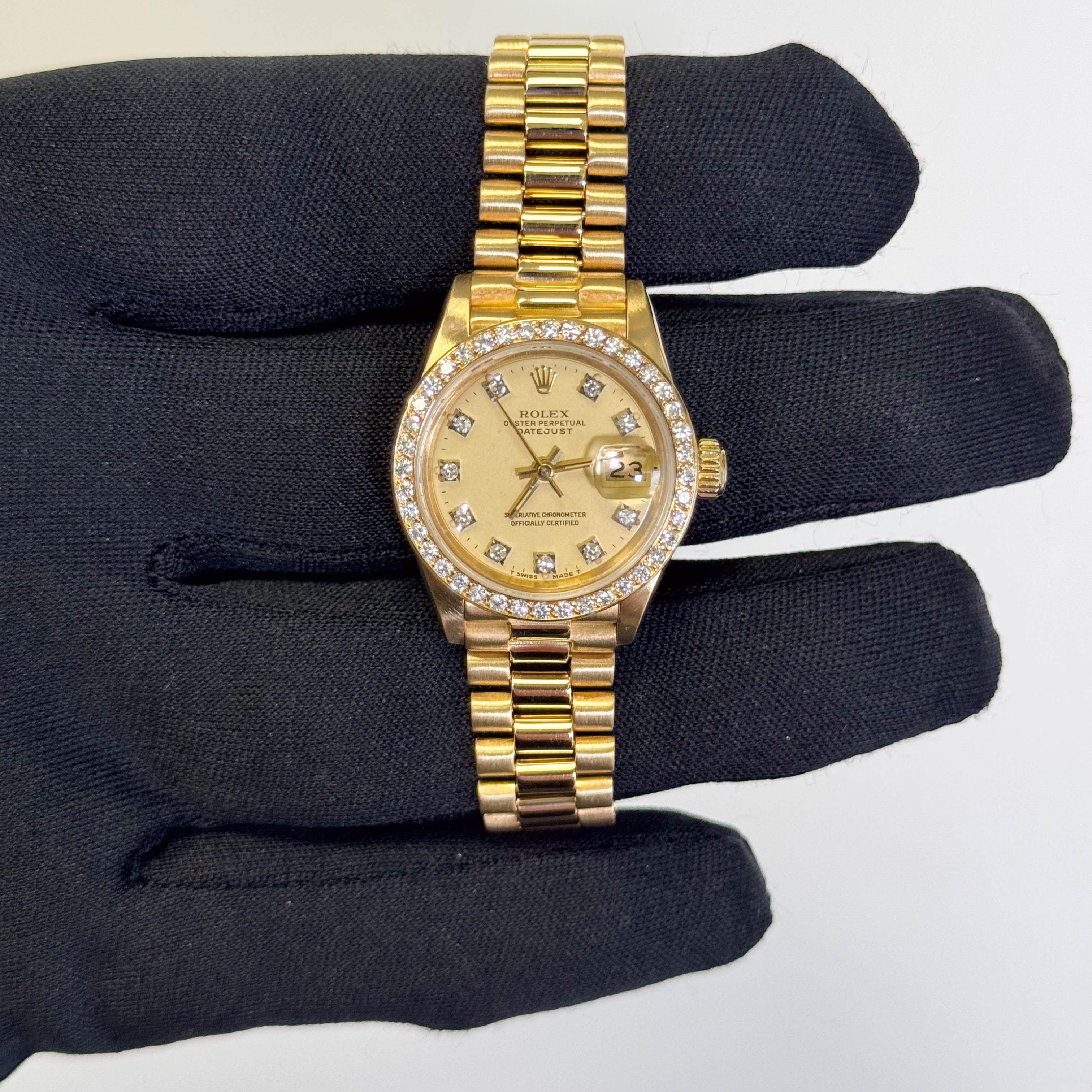 Rolex Datejust 26mm Champagne Dial Watch Ref# 69178 - Happy Jewelers Fine Jewelry Lifetime Warranty