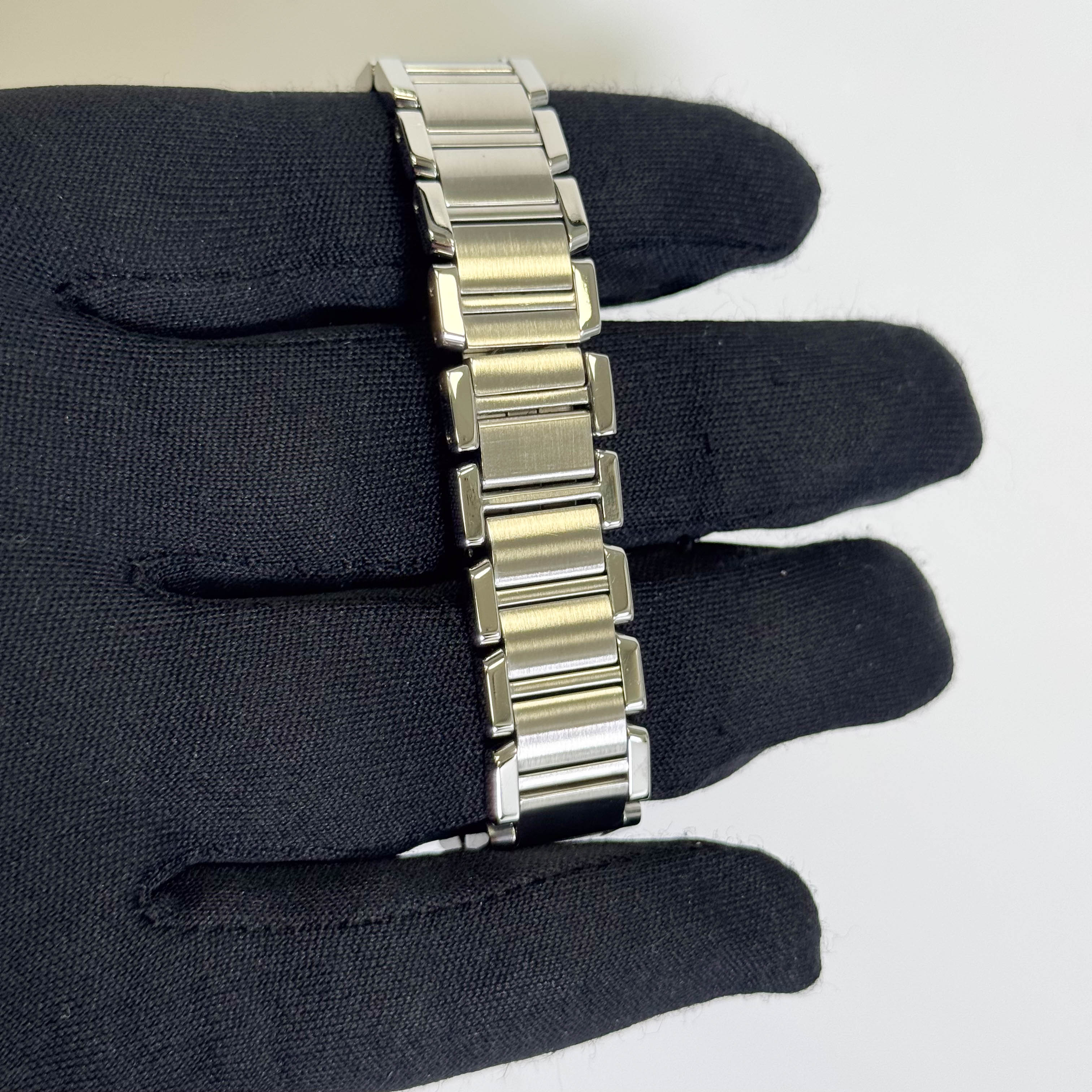 Cartier Tank Stainless Steel 20mm Ivory Dial Watch Ref# W51008Q3 - Happy Jewelers Fine Jewelry Lifetime Warranty