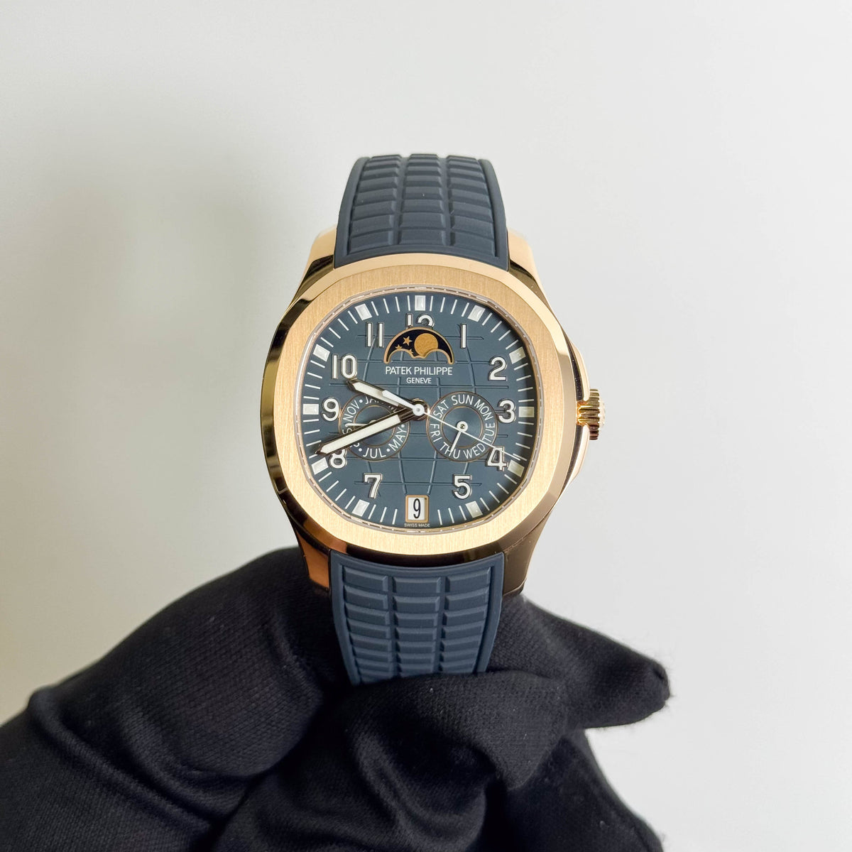 Patek Philippe Aquanaut 40mm Blue Dial Watch Ref# 5261R-001