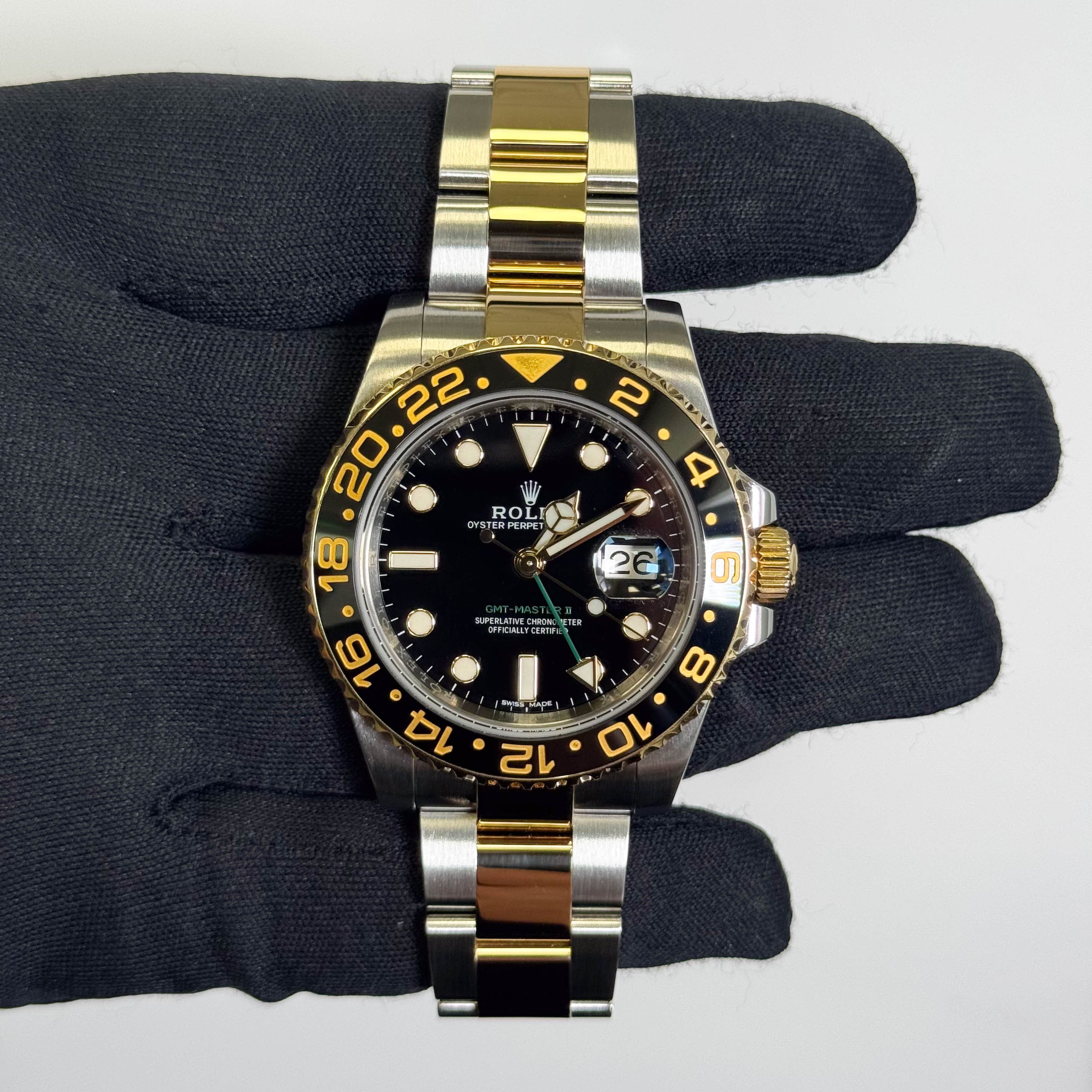 Rolex GMT-Master II 40mm Black Dial Watch Ref# 116713LN - Happy Jewelers Fine Jewelry Lifetime Warranty