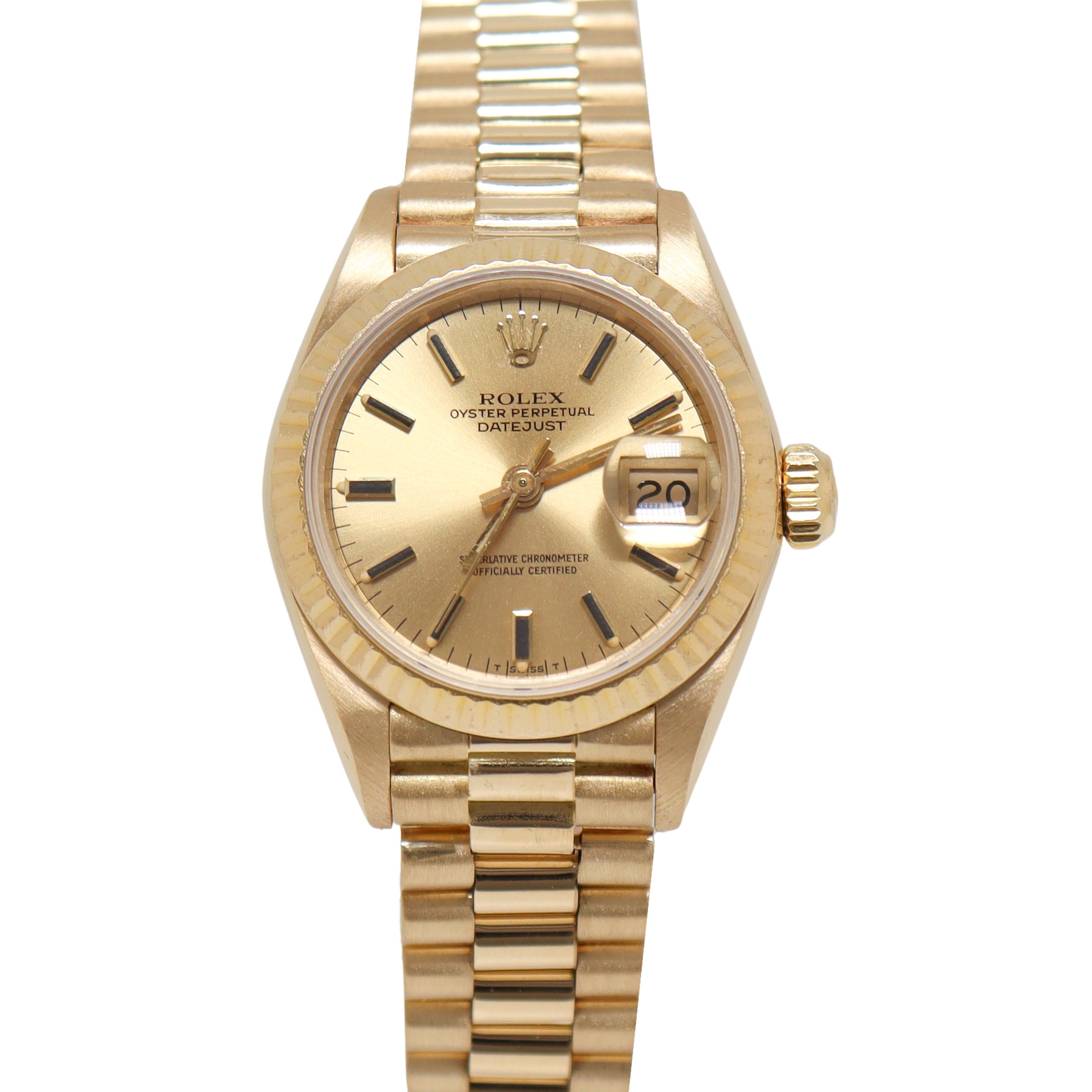 Rolex Datejust 26mm Champagne Dial Watch Ref# 69178 - Happy Jewelers Fine Jewelry Lifetime Warranty
