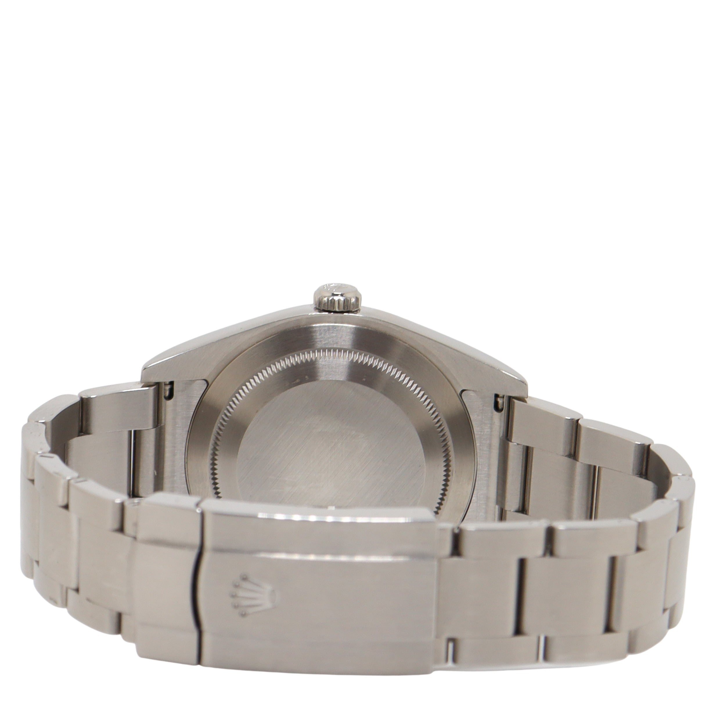 Rolex Oyster Perpetual Stainless Steeo 39mm Red Grape Stick Dial Watch Reference# 114300 - Happy Jewelers Fine Jewelry Lifetime Warranty