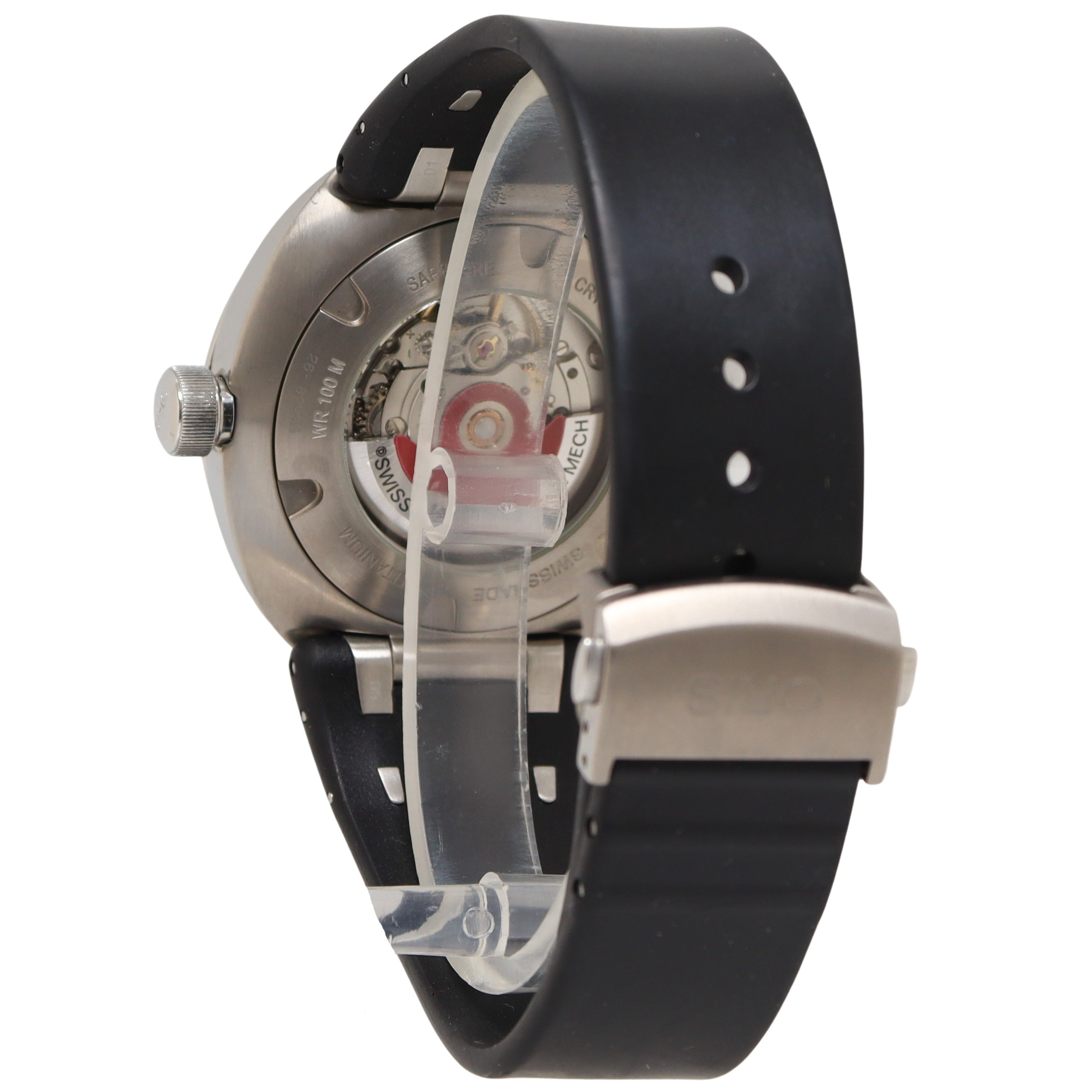 Oris TT3 Day Date Titanium 44mm Grey Dial Watch Reference#: 01 635 7588 7067-07 4 28 02T - Happy Jewelers Fine Jewelry Lifetime Warranty