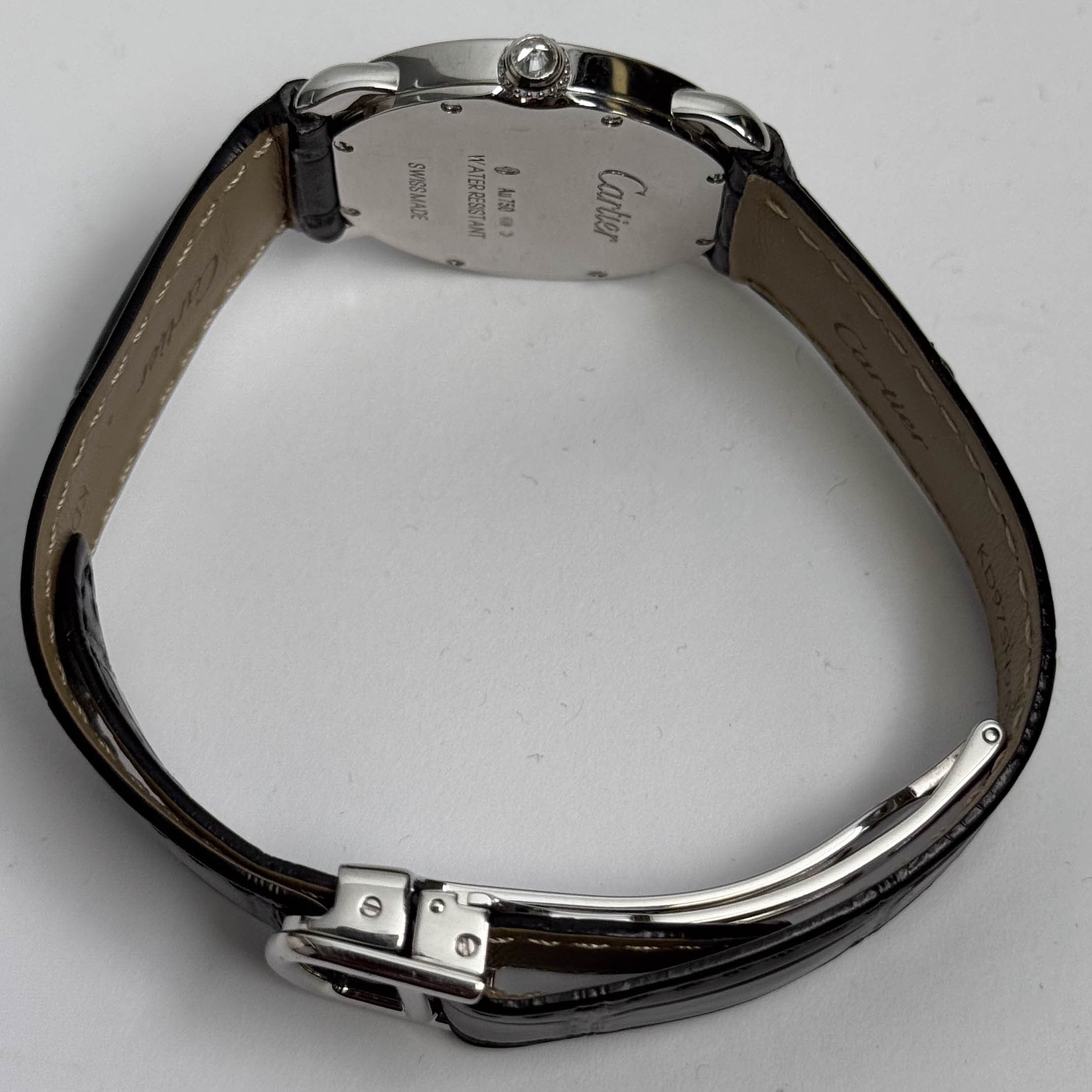 Cartier Ronde Louis 28mm 18K White Gold Cream Roman Dial Watch Ref# WR000251 - Happy Jewelers Fine Jewelry Lifetime Warranty