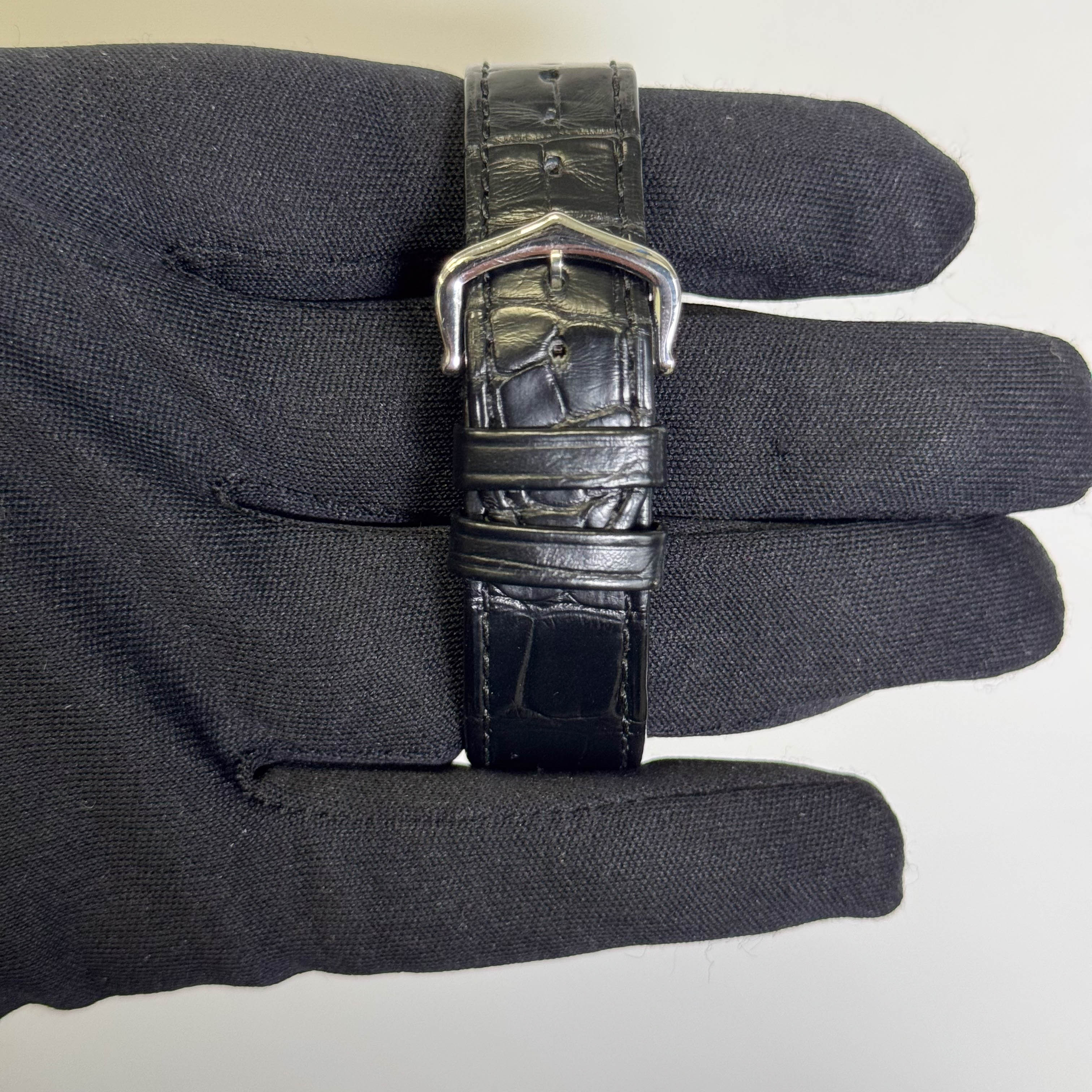 Cartier Santos Dumont Tank 31.5mm Black Dial Watch Ref# WSSA0046