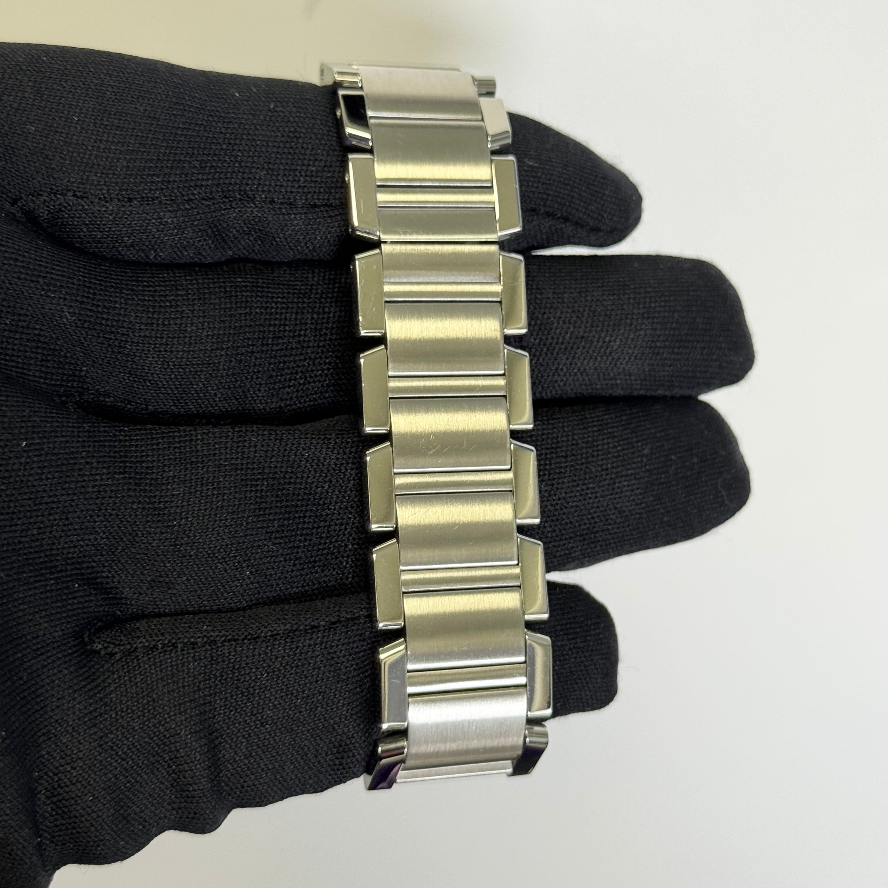 Cartier Tank Francaise 37mm White Dial Watch Ref# W51001Q3