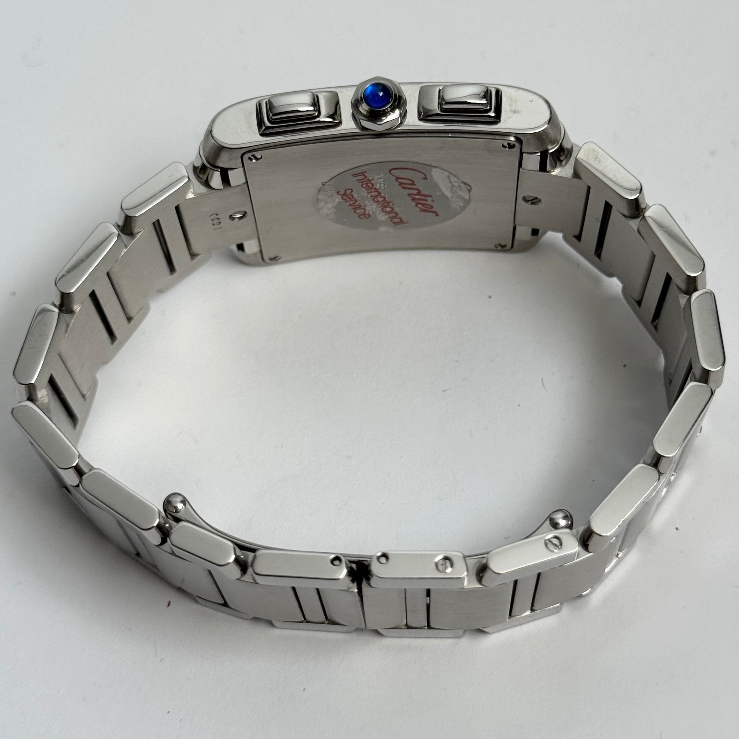 Cartier Tank Francaise 37mm White Dial Watch Ref# W51001Q3 - Happy Jewelers Fine Jewelry Lifetime Warranty