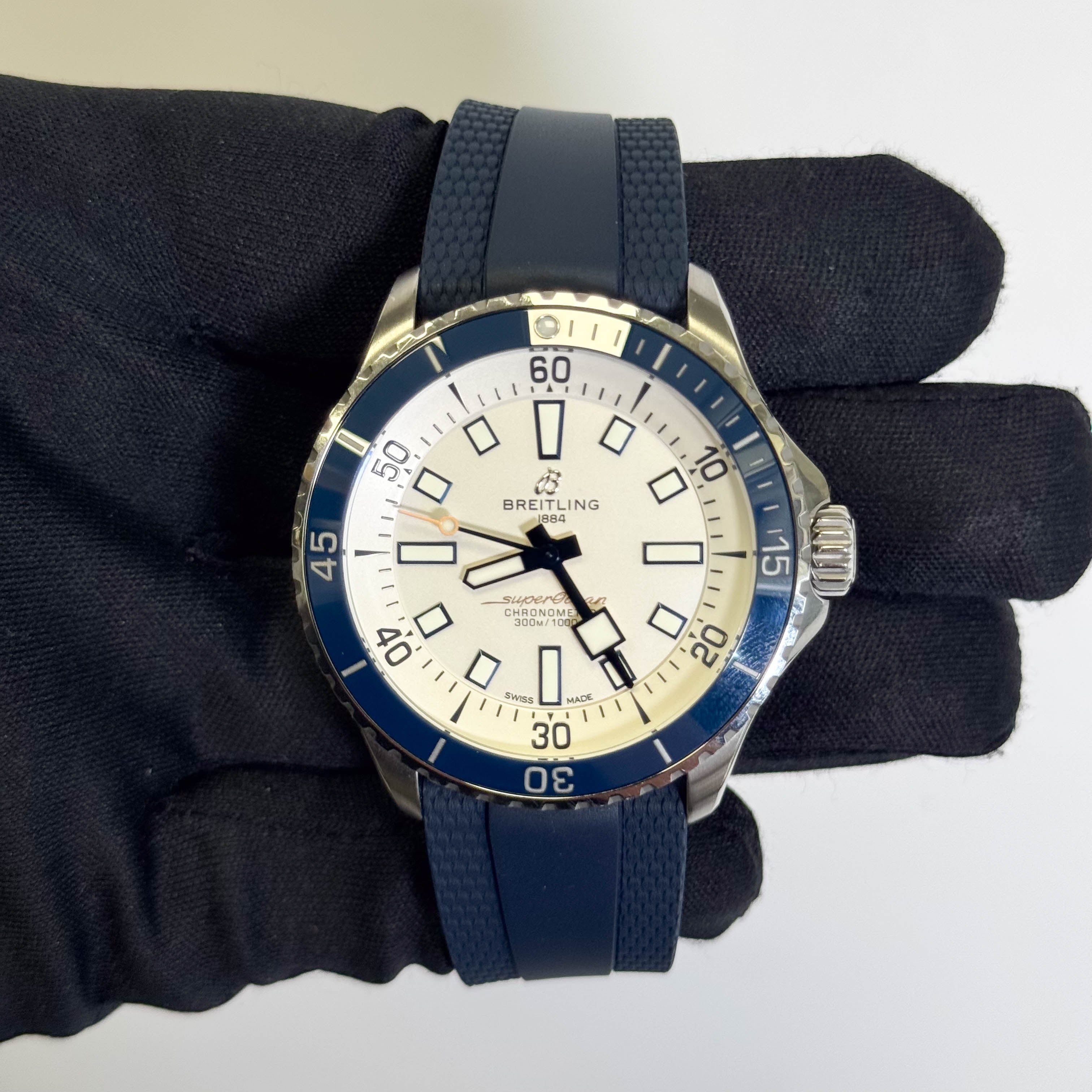 Breitling Superocean 42mm White Dial Watch Ref# A17375E71G1S1 - Happy Jewelers Fine Jewelry Lifetime Warranty