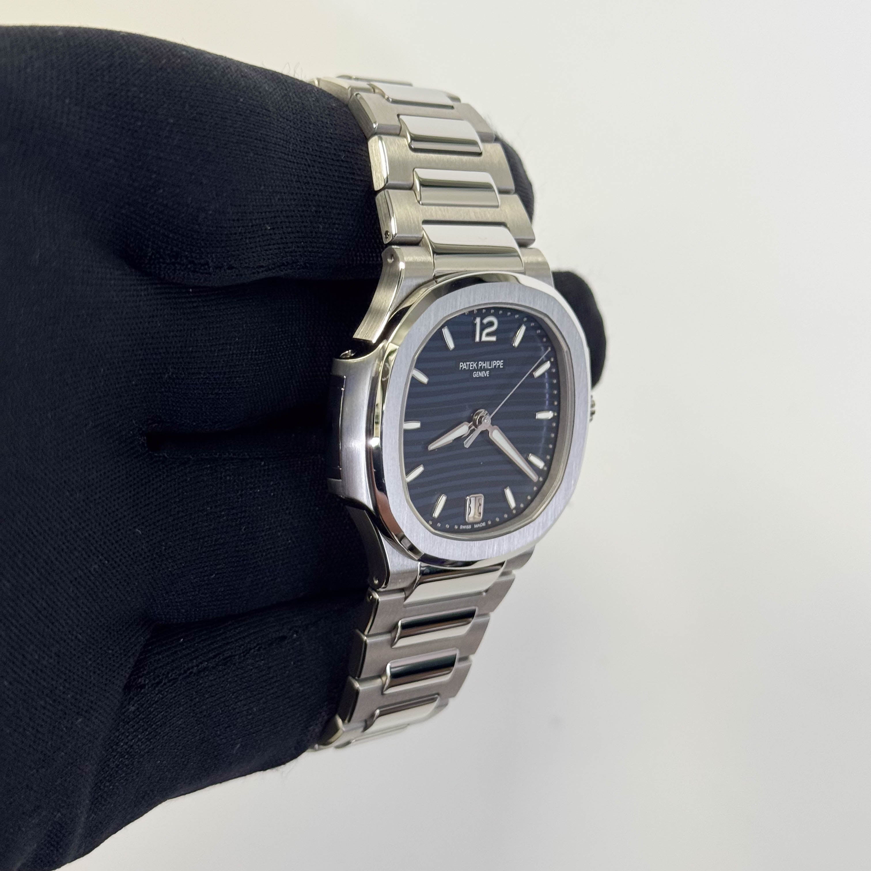 Patek Philippe Nautilus 35mm Blue Dial Watch Ref# 7118/1A-001 - Happy Jewelers Fine Jewelry Lifetime Warranty