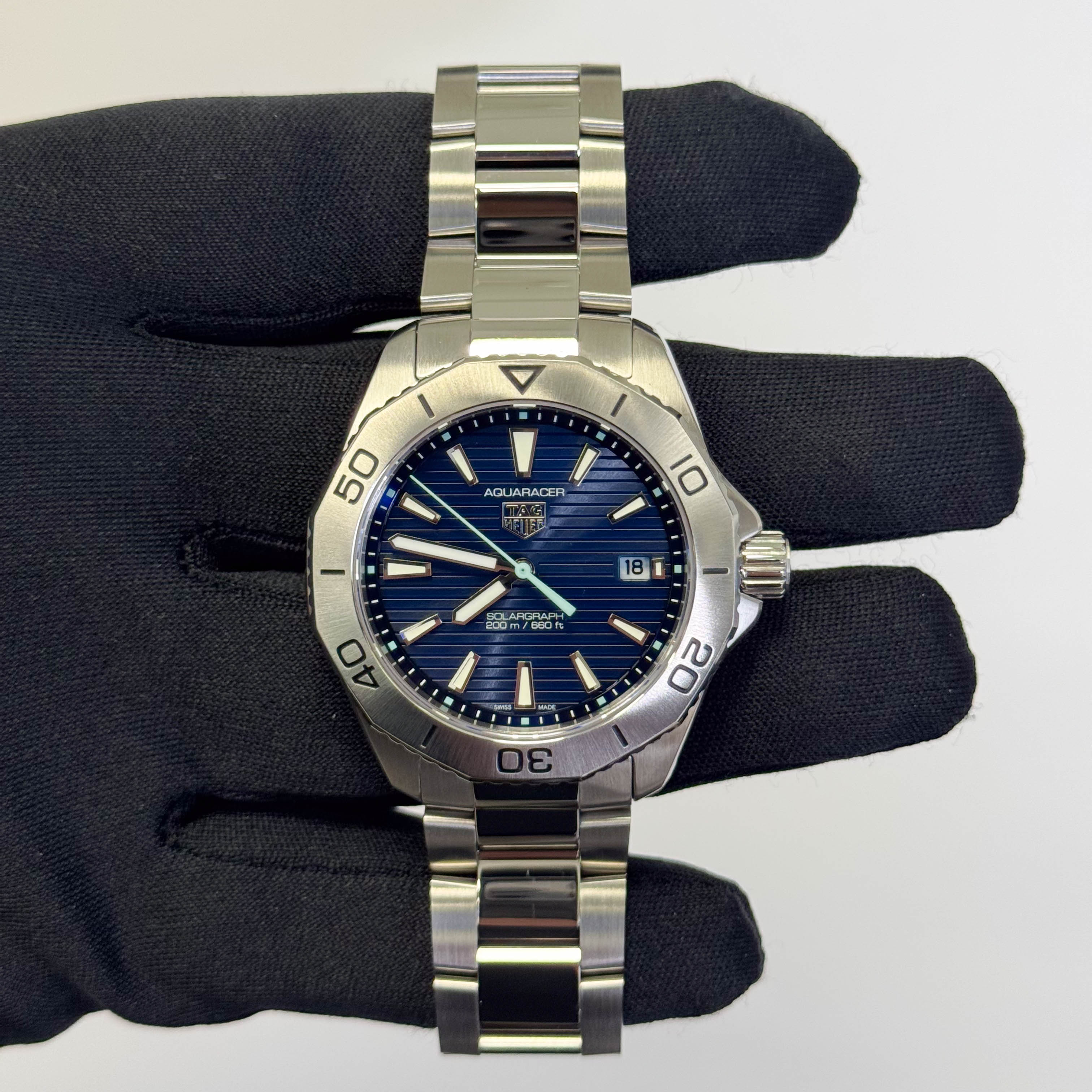 Tag Heuer Aquaracer 40mm Blue Dial Watch Ref# WBP1113.BA0000 - Happy Jewelers Fine Jewelry Lifetime Warranty