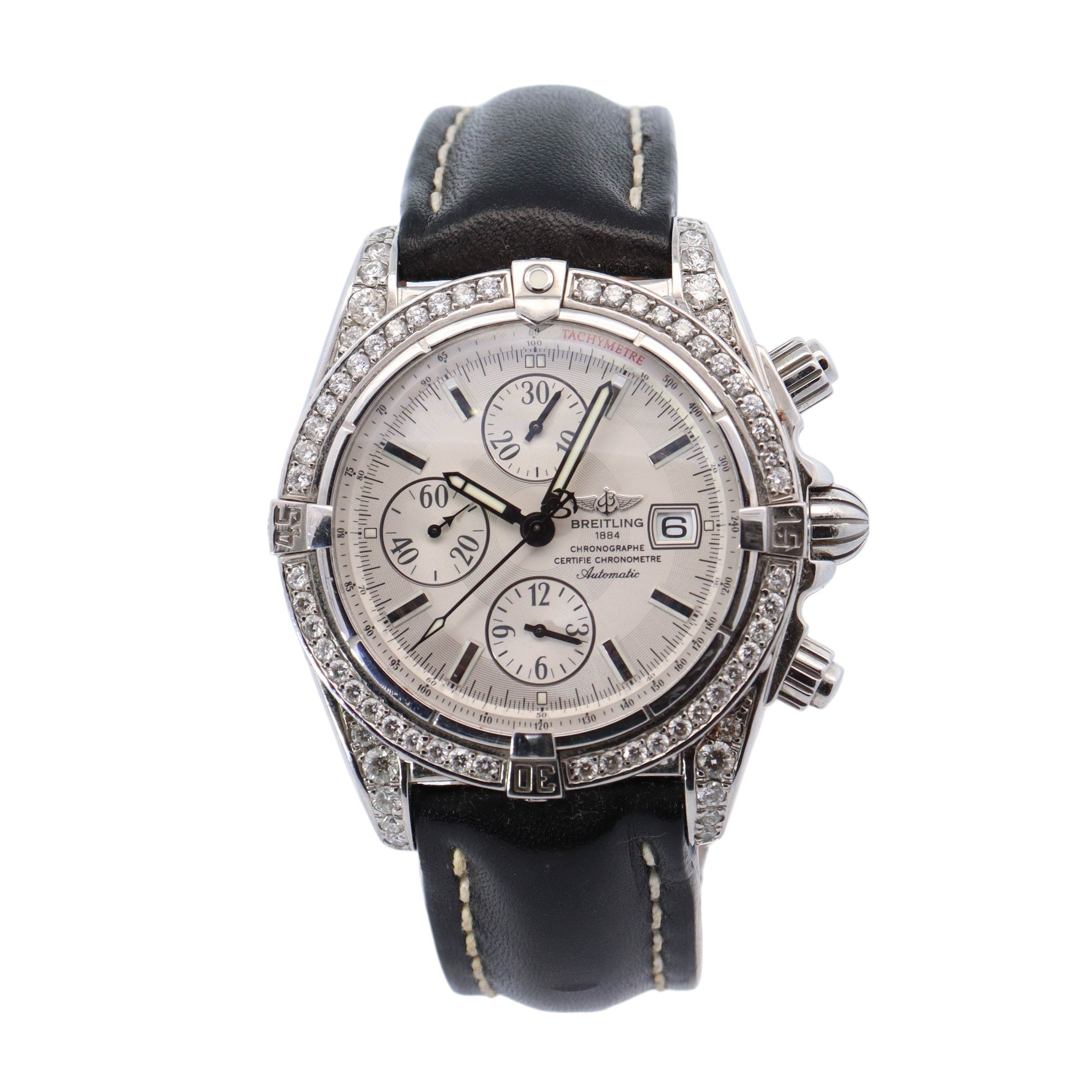 Breitling Chronomat 43mm White Dial Ref# A13356 - Happy Jewelers Fine Jewelry Lifetime Warranty