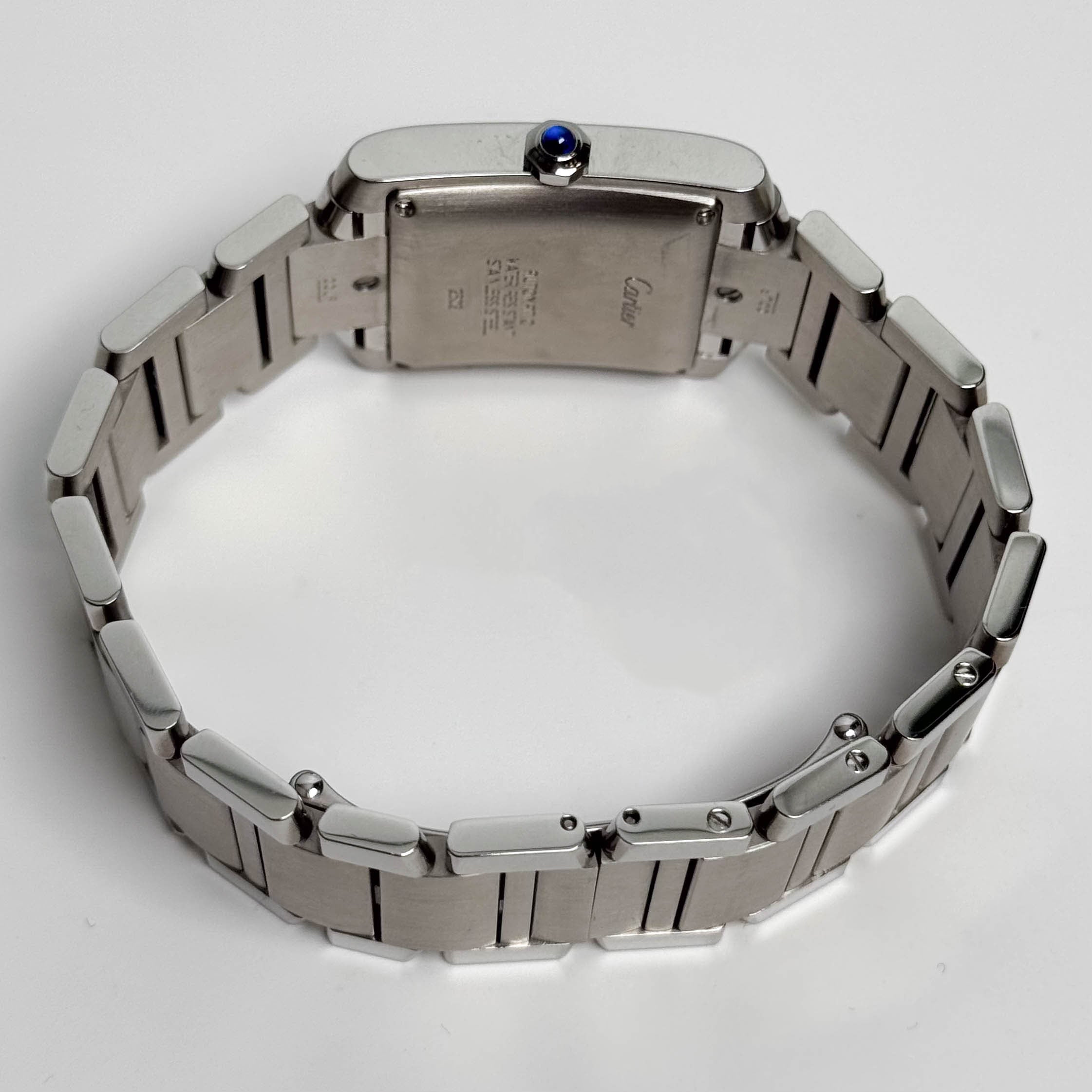 Cartier Tank Française Stainless Steel 28mm White Dial Watch Ref# W51002Q3 - Happy Jewelers Fine Jewelry Lifetime Warranty