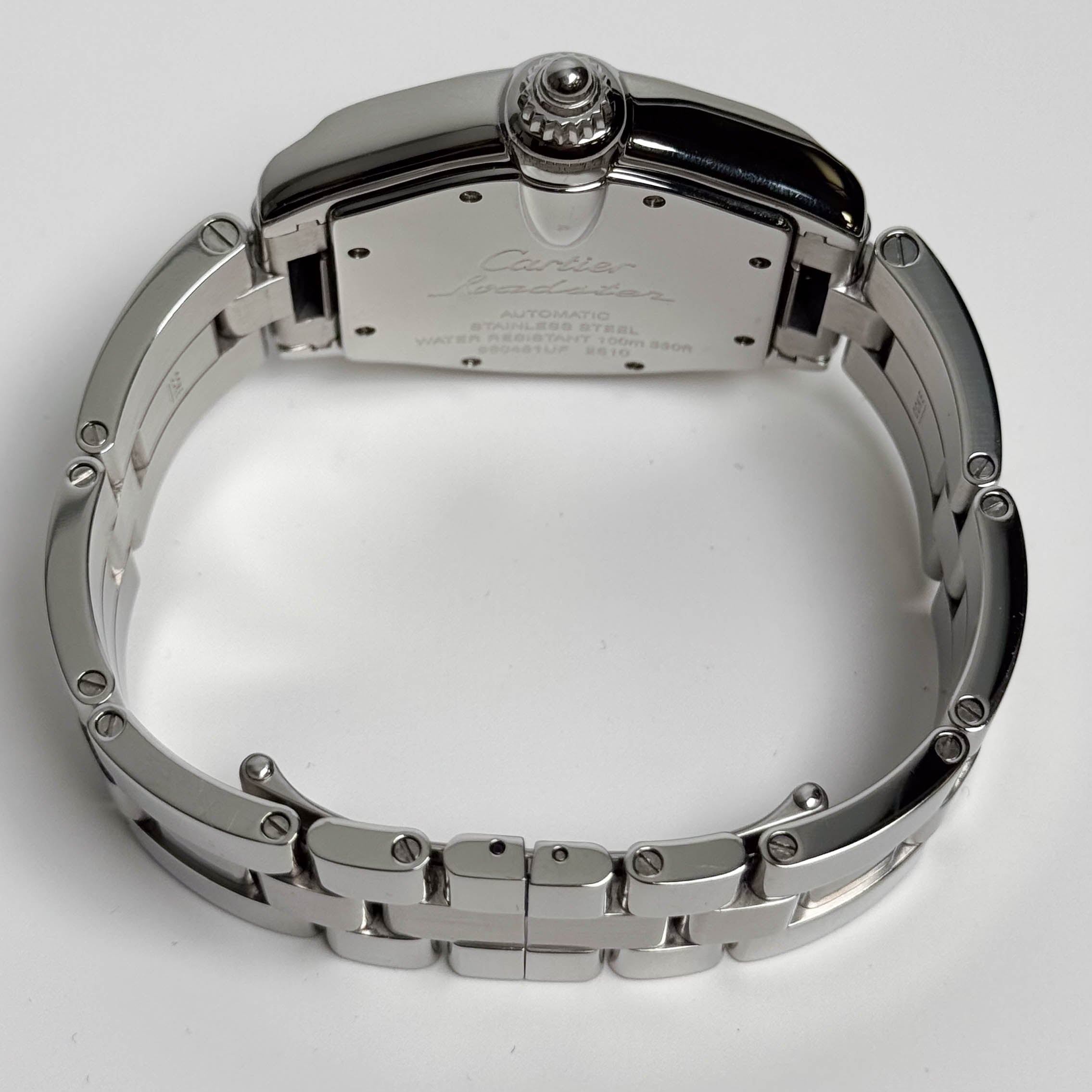 Cartier Roadster 35mm Silver Dial Watch Ref# W62025V3