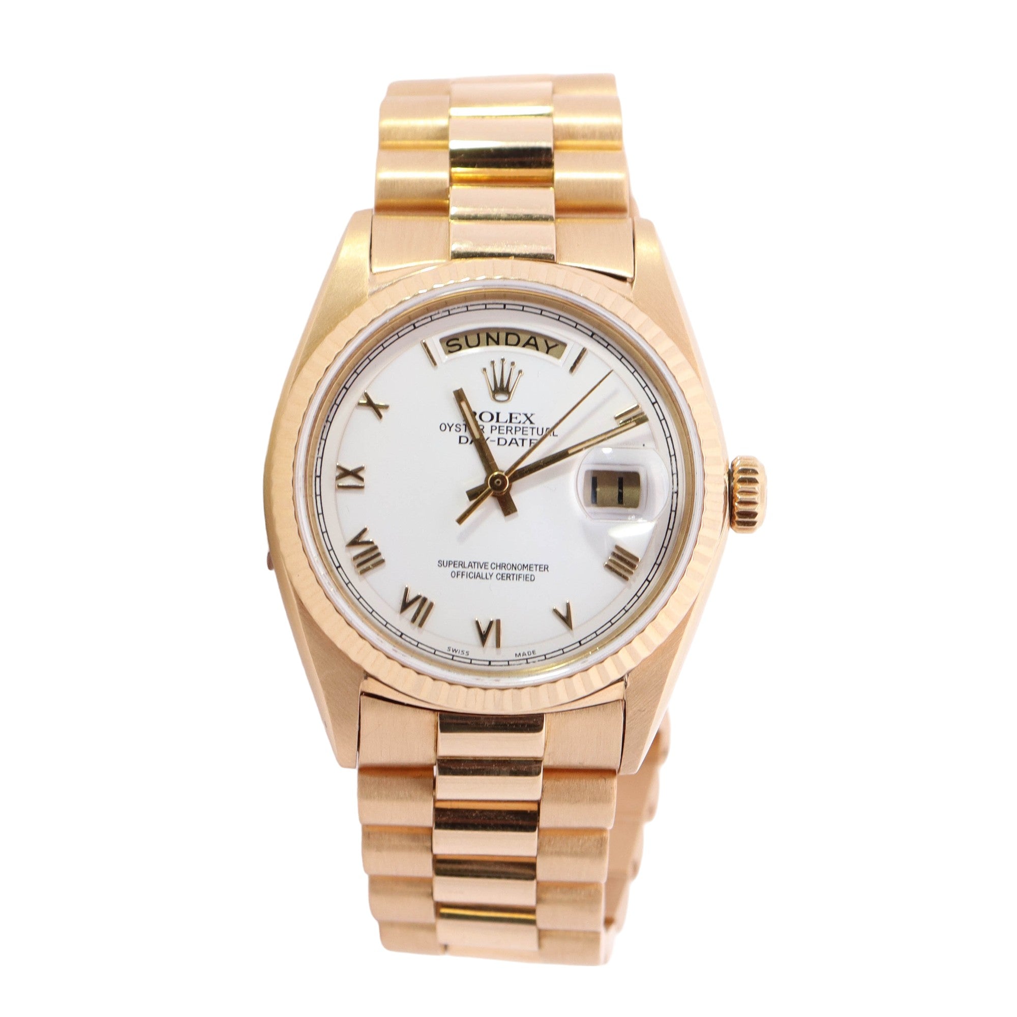 Rolex Day-Date 36mm White Dial Ref#1807 - Happy Jewelers Fine Jewelry Lifetime Warranty
