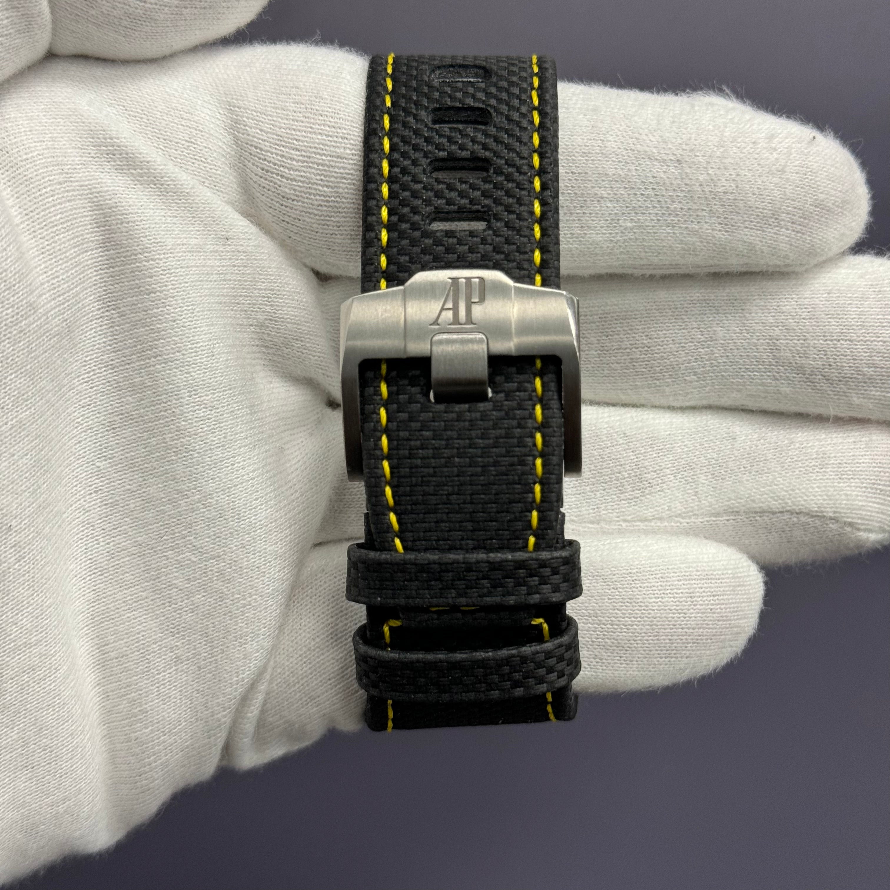 Audemars Piguet Royal Oak Offshore 43mm Black Dial Watch Ref# 26420CE.OO.A005VE.01 - Happy Jewelers Fine Jewelry Lifetime Warranty