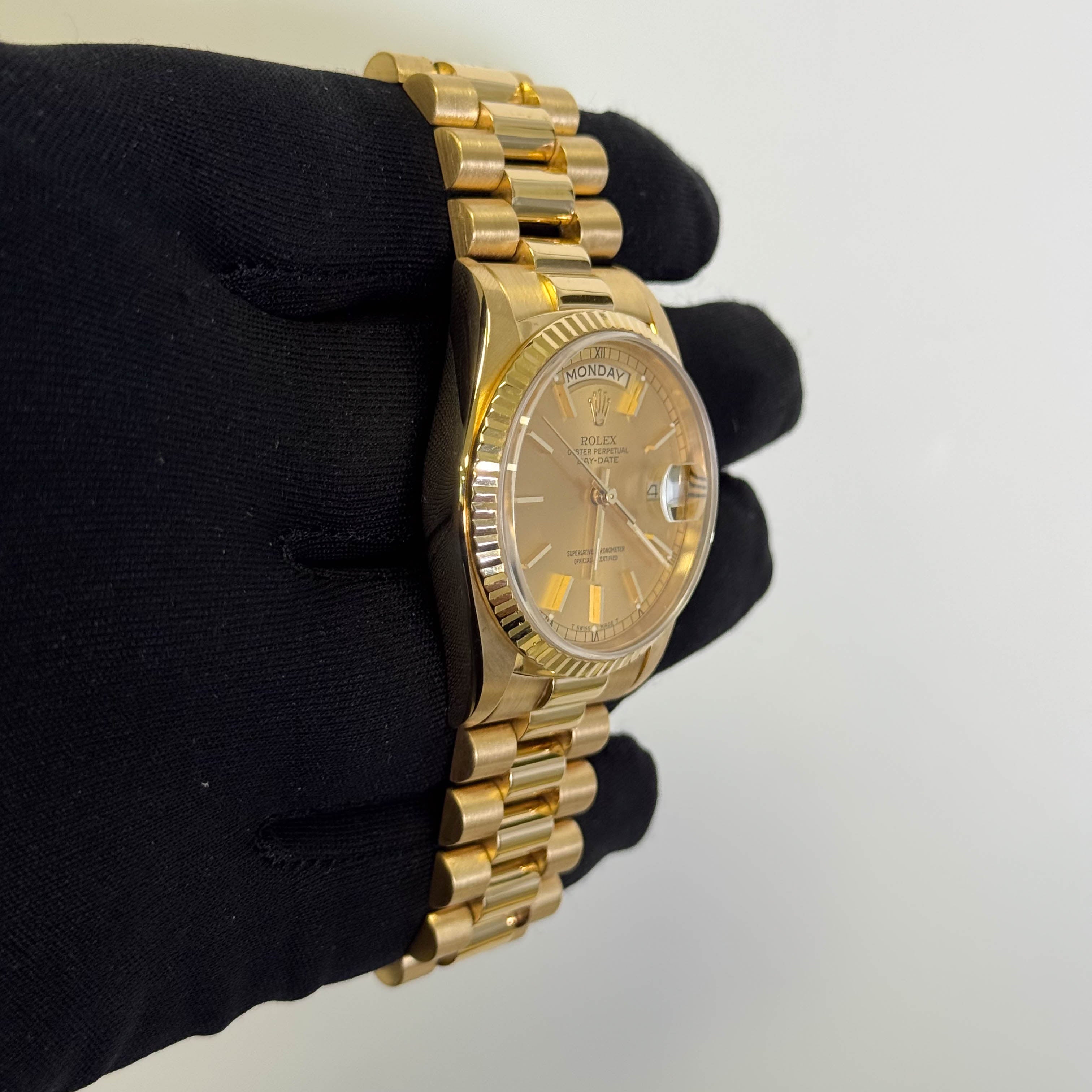 Rolex Day-Date 36mm Champagne Dial Watch Ref# 18238