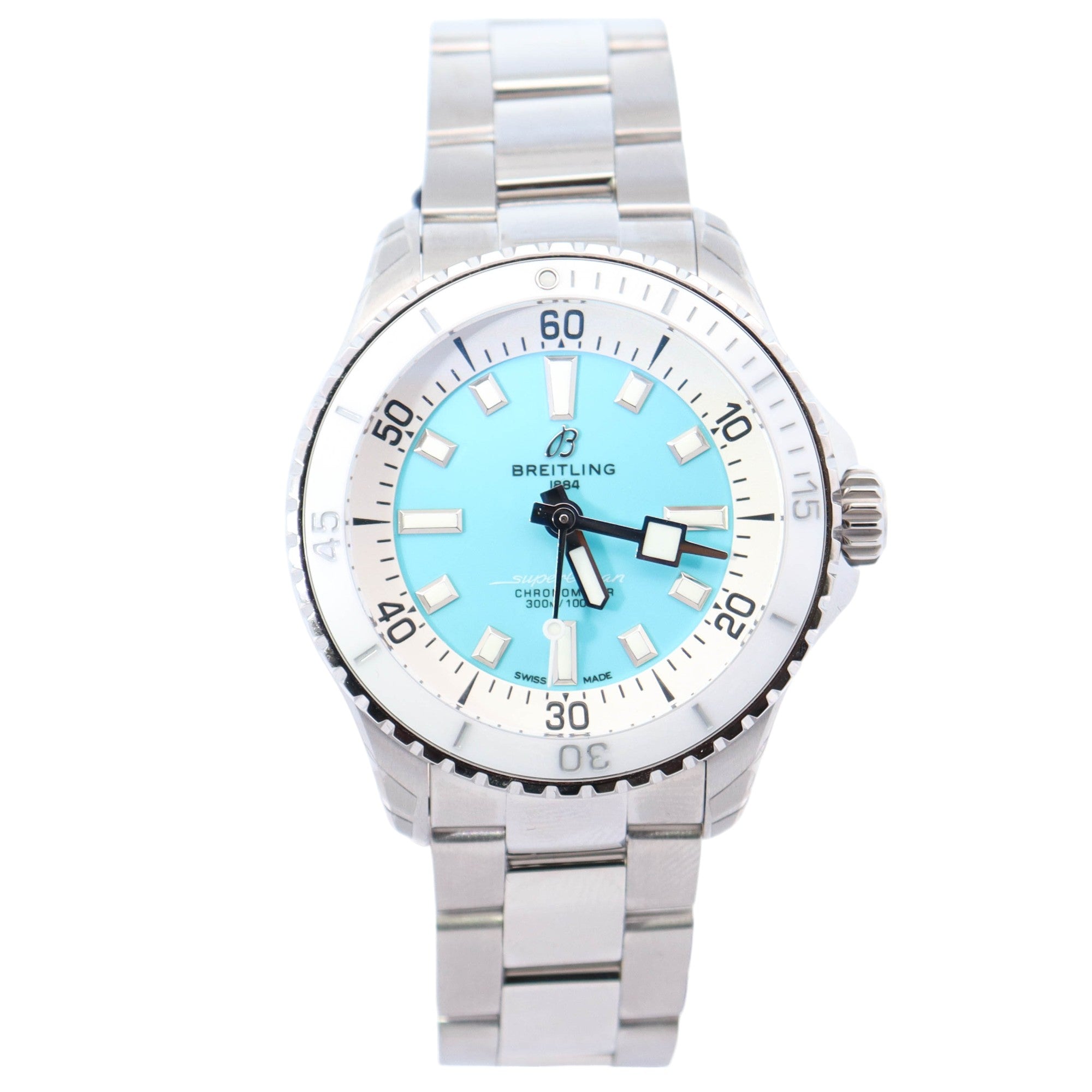 Breitling Superocean 36mm Blue Dial Ref# A17377 - Happy Jewelers Fine Jewelry Lifetime Warranty