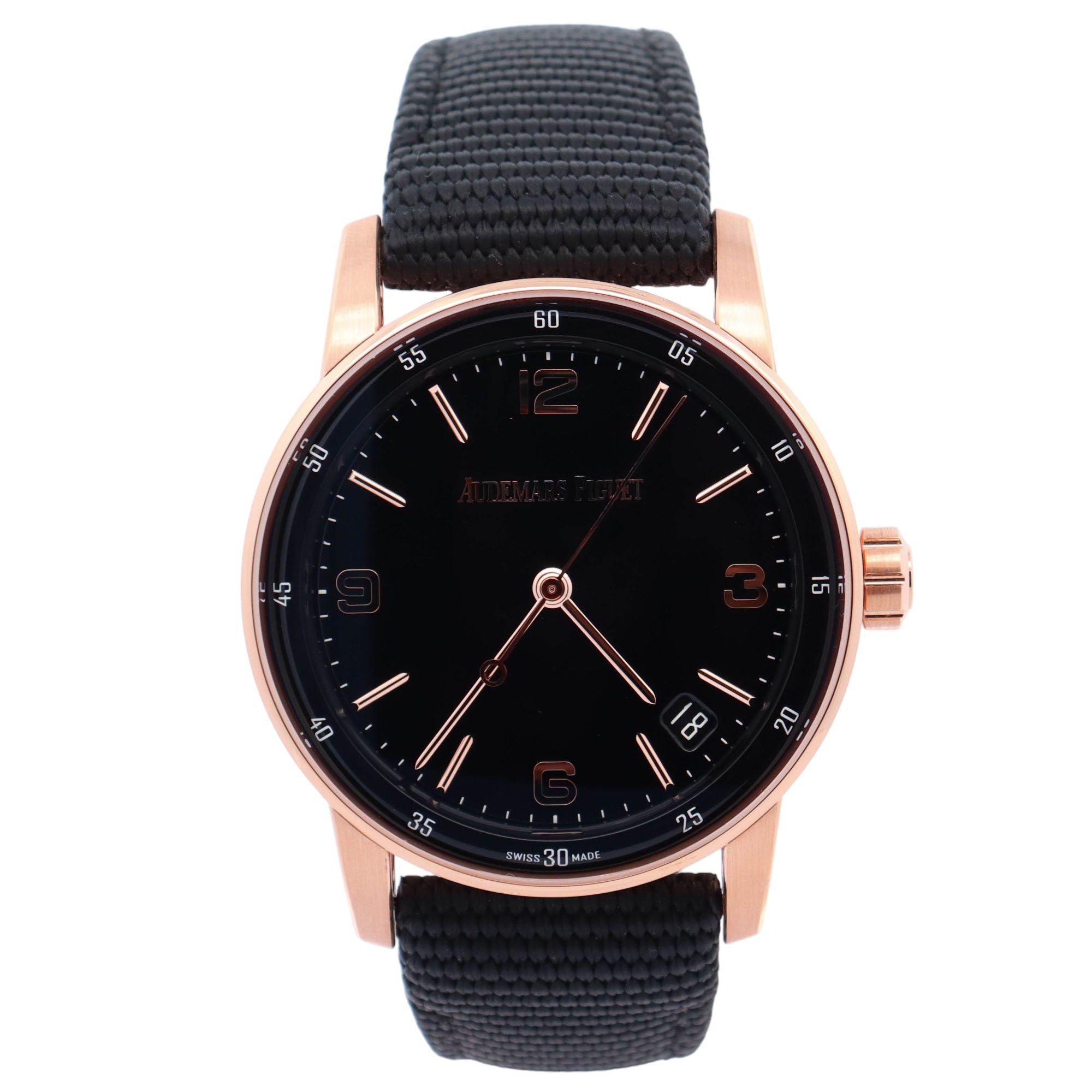 Audemars Piguet Code 11.59 40mm Black Dial Ref# 15210OR.OO.A002KB.01 - Happy Jewelers Fine Jewelry Lifetime Warranty