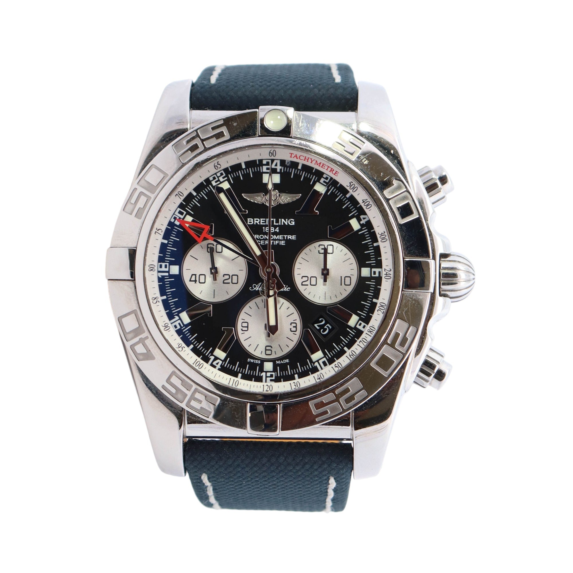 Breitling Chronomat GMT Black Chronograph Dial Ref# AB041012 - Happy Jewelers Fine Jewelry Lifetime Warranty