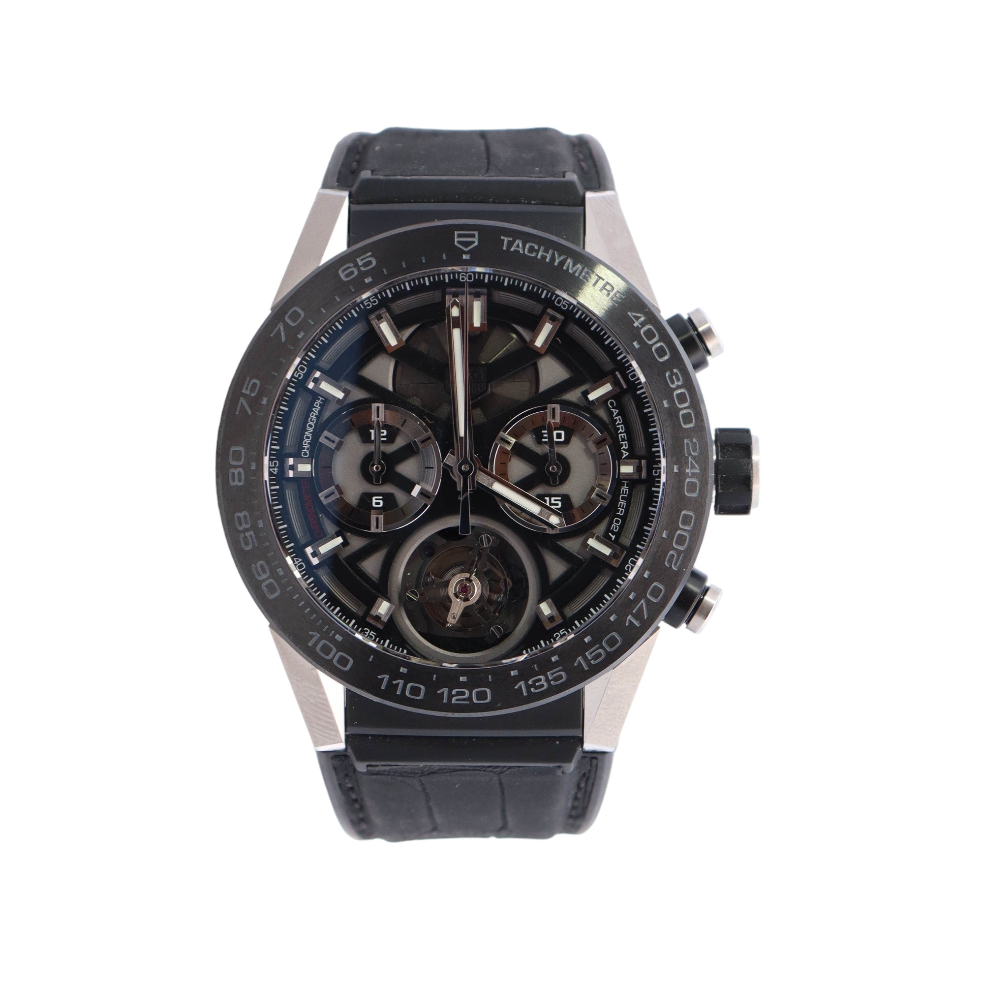 Tag Heuer 45mm Skeleton Dial Ref# CAR5A8Y - Happy Jewelers Fine Jewelry Lifetime Warranty