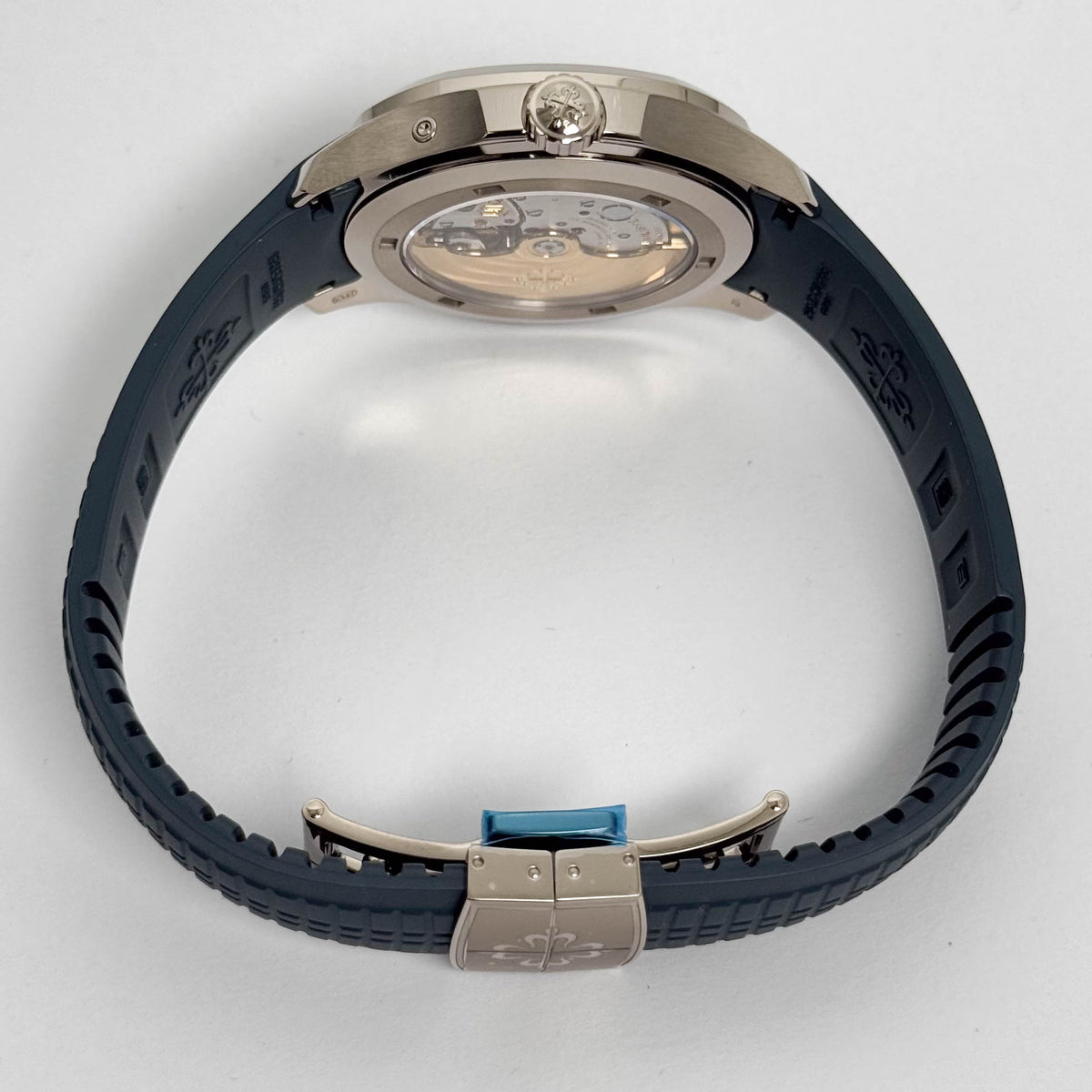Patek Philippe Aquanaut 38.8mm Blue Dial Watch Ref# 5164G-001