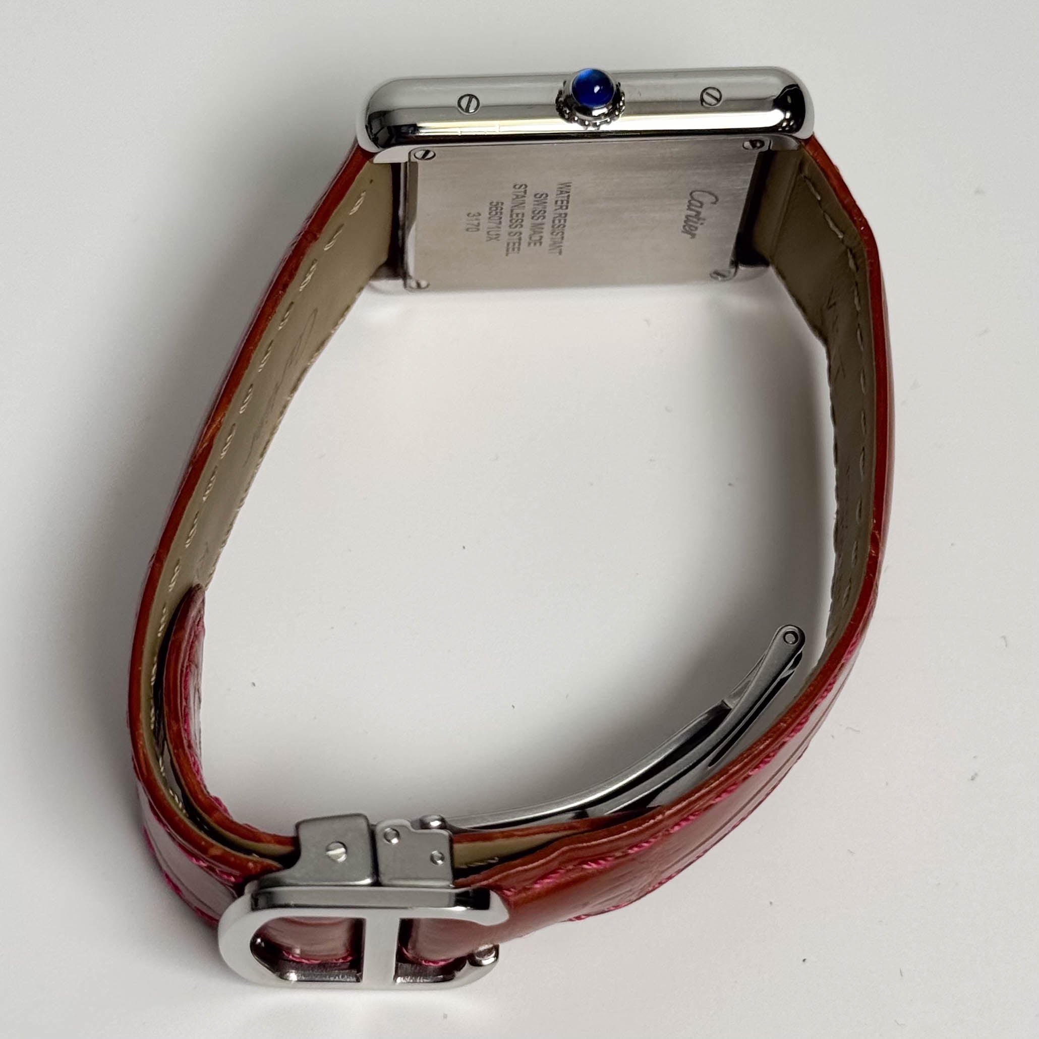 Cartier Tank 31mm Pink Dial Watch Ref# W5200000 - Happy Jewelers Fine Jewelry Lifetime Warranty