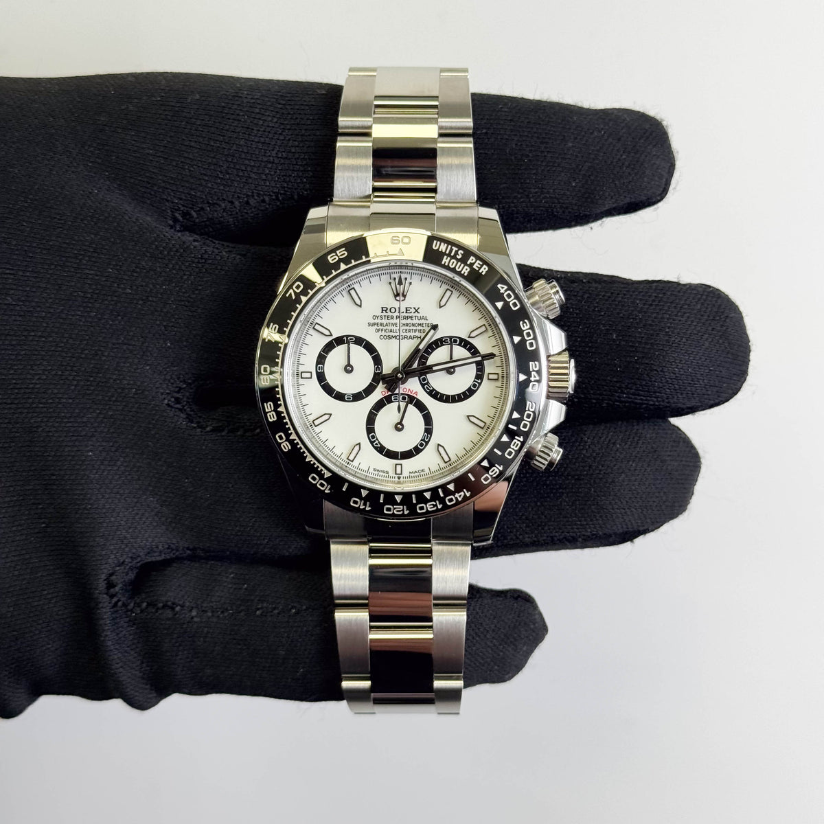 Rolex Daytona 40mm White Dial Watch Ref# 126500LN