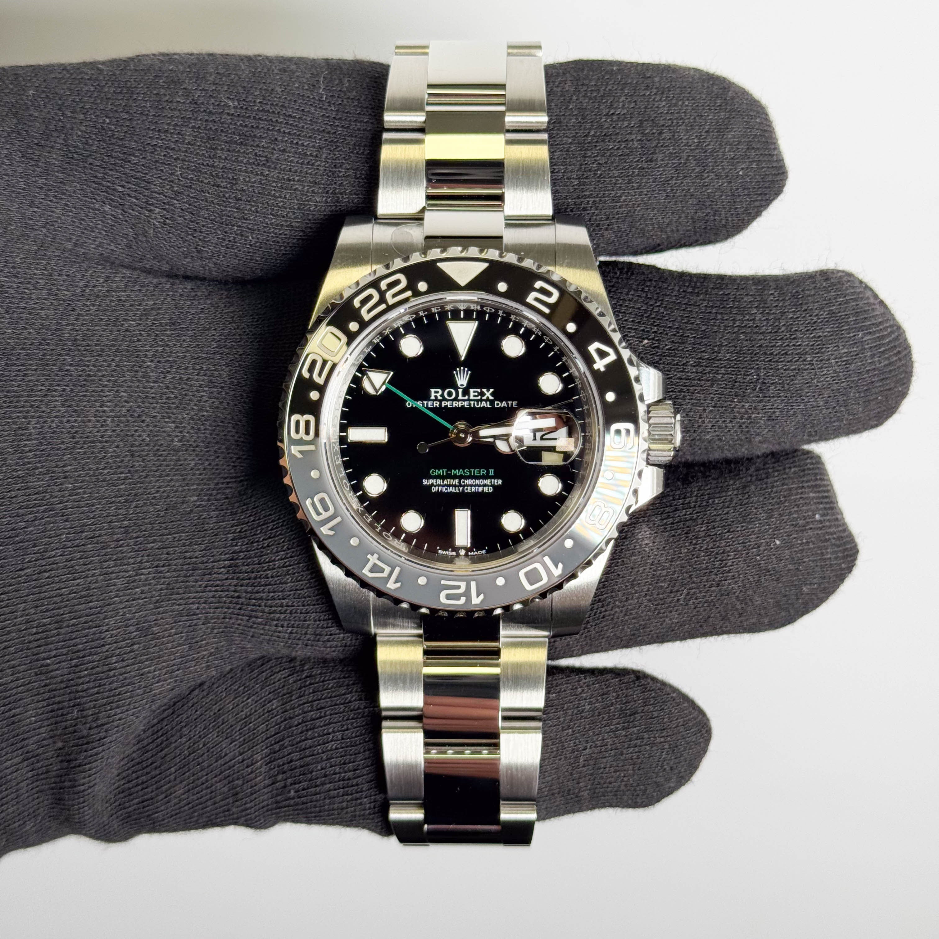 Rolex GMT-Master II 40mm Black Dial Watch Ref# 126710GRNR - Happy Jewelers Fine Jewelry Lifetime Warranty