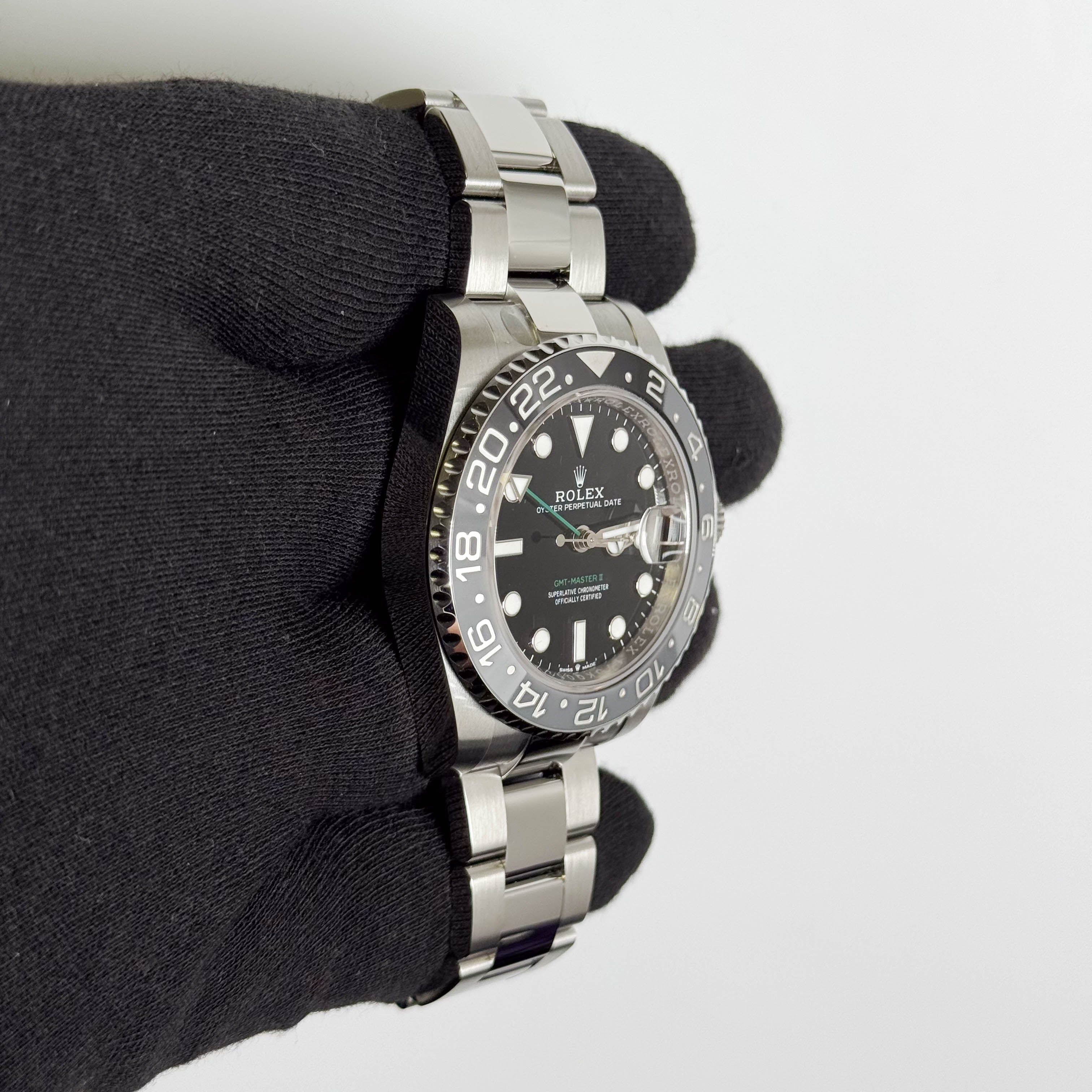 Rolex GMT-Master II 40mm Black Dial Watch Ref# 126710GRNR - Happy Jewelers Fine Jewelry Lifetime Warranty