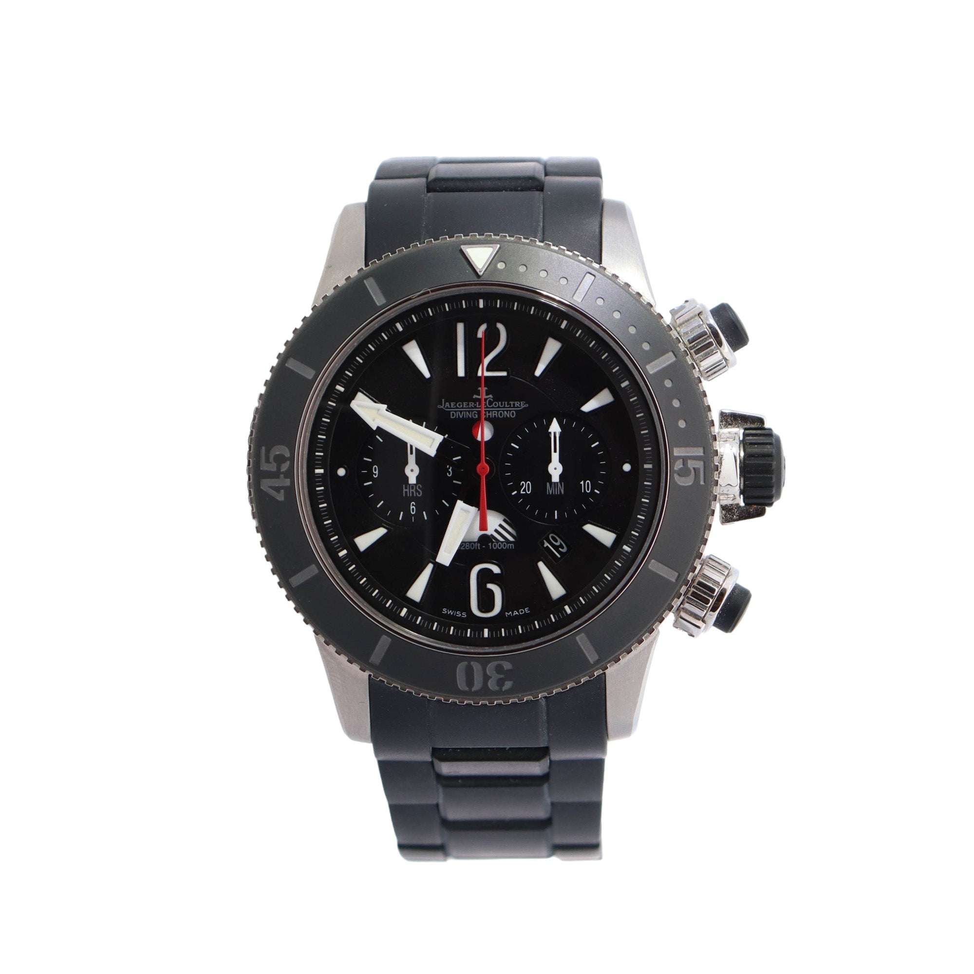 Jager LeCoultre Master Compressor 46mm Black Dial Watch Ref# Q178T677 - Happy Jewelers Fine Jewelry Lifetime Warranty