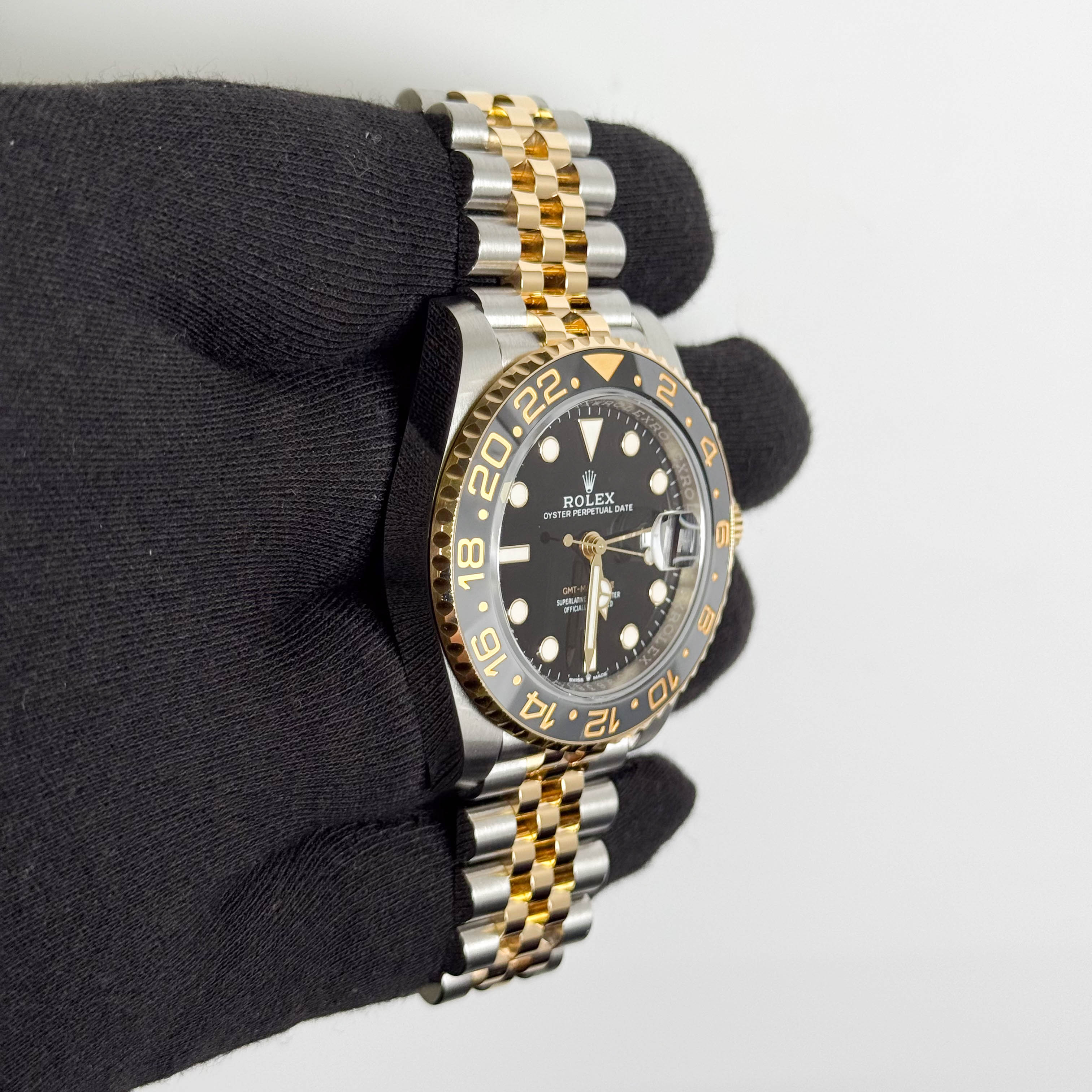 Rolex GMT-Master II Guinness 40mm Black Dial Watch Ref# 126713GRNR - Happy Jewelers Fine Jewelry Lifetime Warranty