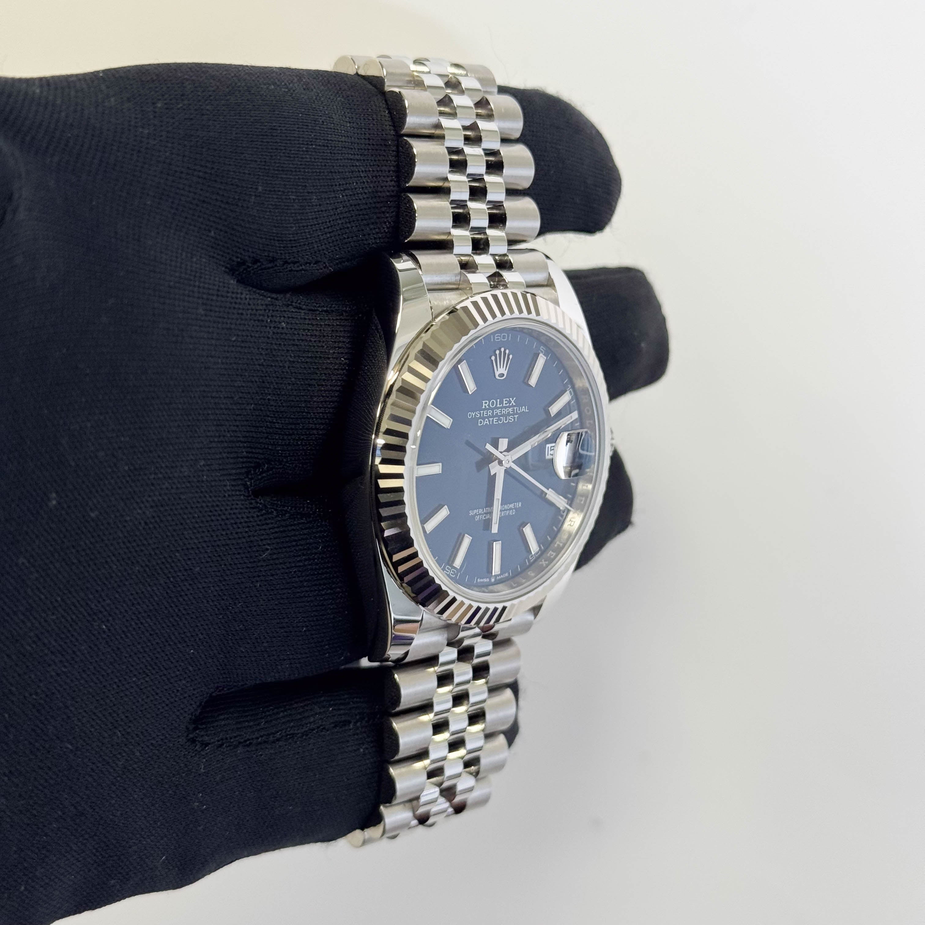 Rolex Datejust 41mm Blue Dial Watch Ref# 126334 - Happy Jewelers Fine Jewelry Lifetime Warranty
