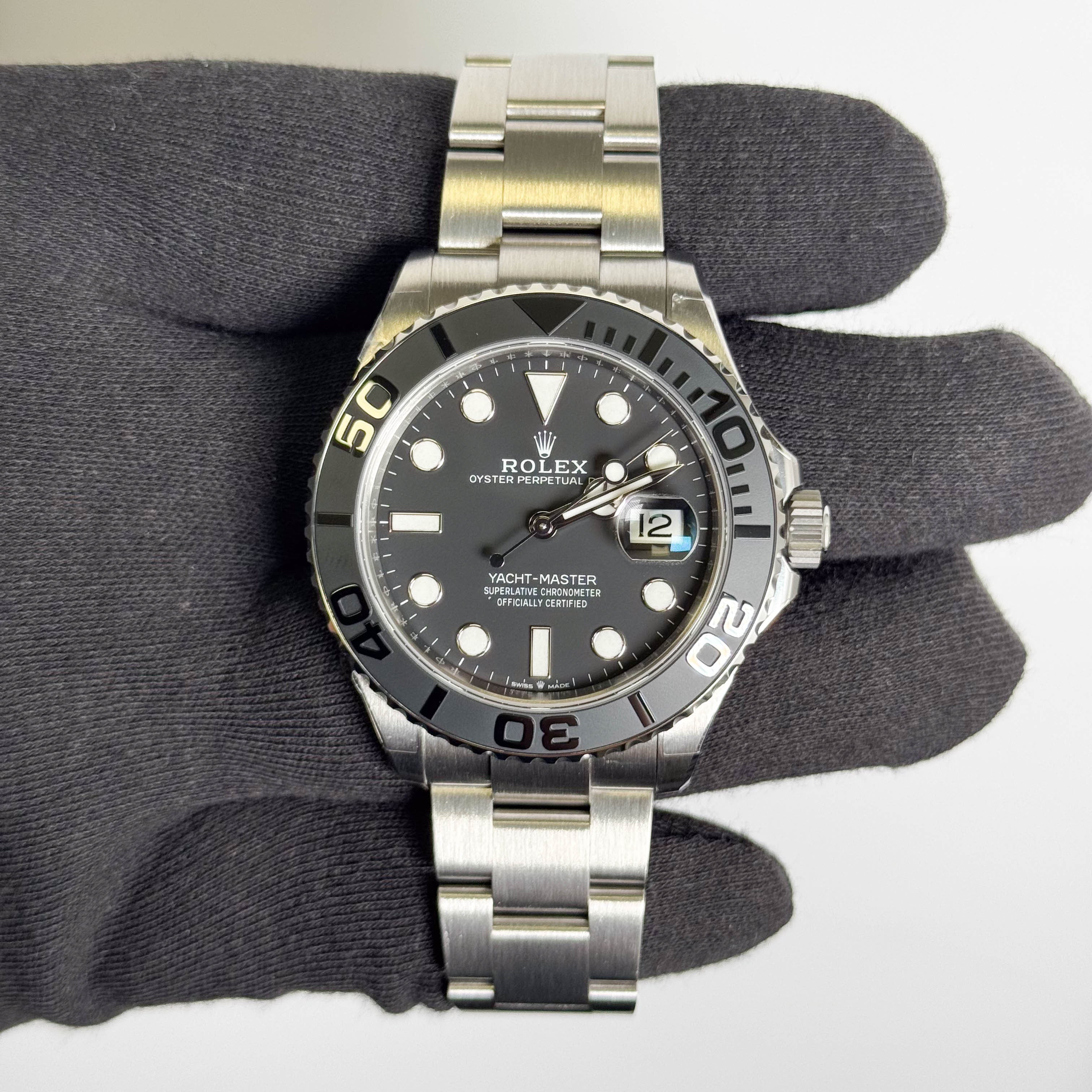Rolex Yacht-Master 42mm Black Dial Watch Ref# 226627 - Happy Jewelers Fine Jewelry Lifetime Warranty