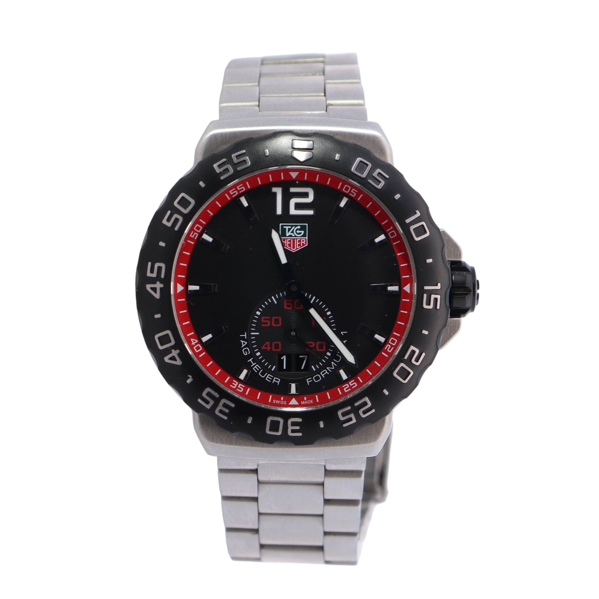 Tag Heuer Formula 1 42mm Black Dial Watch Ref# WAU1114.BA0858 - Happy Jewelers Fine Jewelry Lifetime Warranty