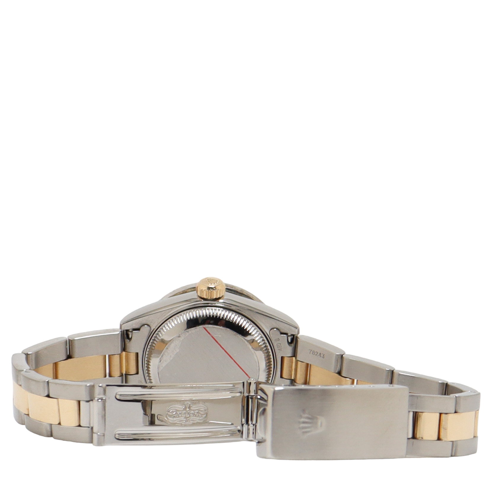 Rolex Datejust Two Tone Stainless Steel & Yellow Gold 26mm Custom White MOP Diamond Dial Watch Reference#: 79163 - Happy Jewelers Fine Jewelry Lifetime Warranty