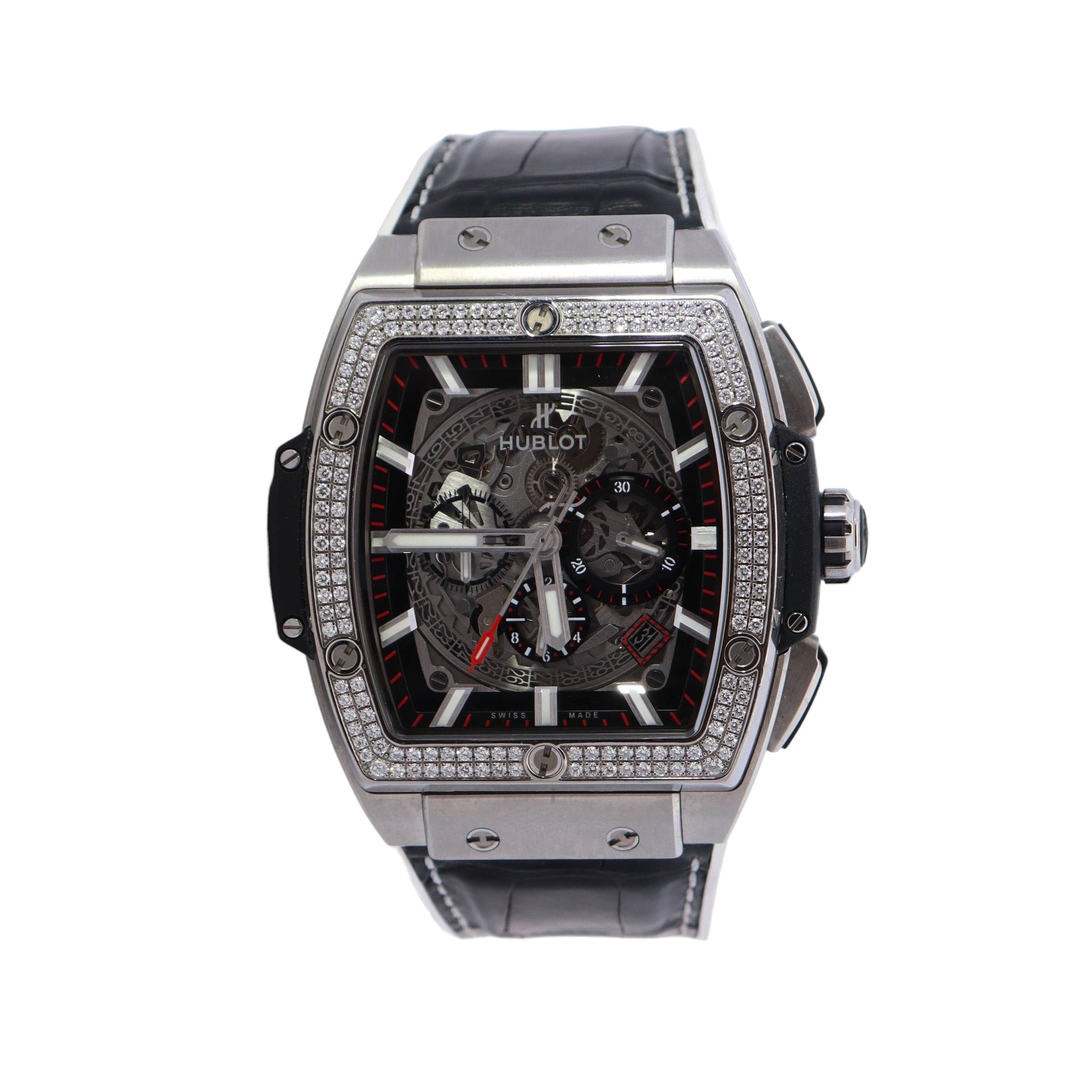 Hublot Spirit Of Big Bang 44mm Skeleton Dial Watch Ref# 641.NM.0173.LR - Happy Jewelers Fine Jewelry Lifetime Warranty