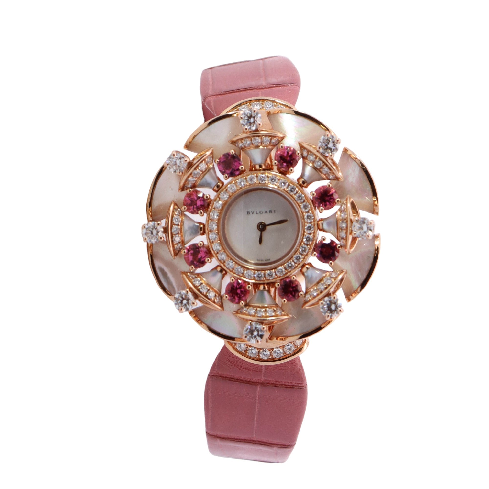 Bvlgari Diva's 39mm Mop Dial Watch Ref# 102218 - Happy Jewelers Fine Jewelry Lifetime Warranty