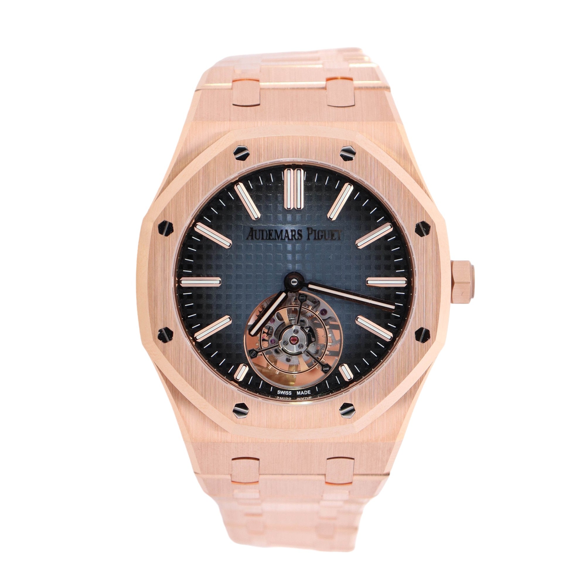 Audemars Piguet Flying Tourbillion 41mm Blue Dial Watch Ref# 26730OR.OO.1320OR.02 - Happy Jewelers Fine Jewelry Lifetime Warranty