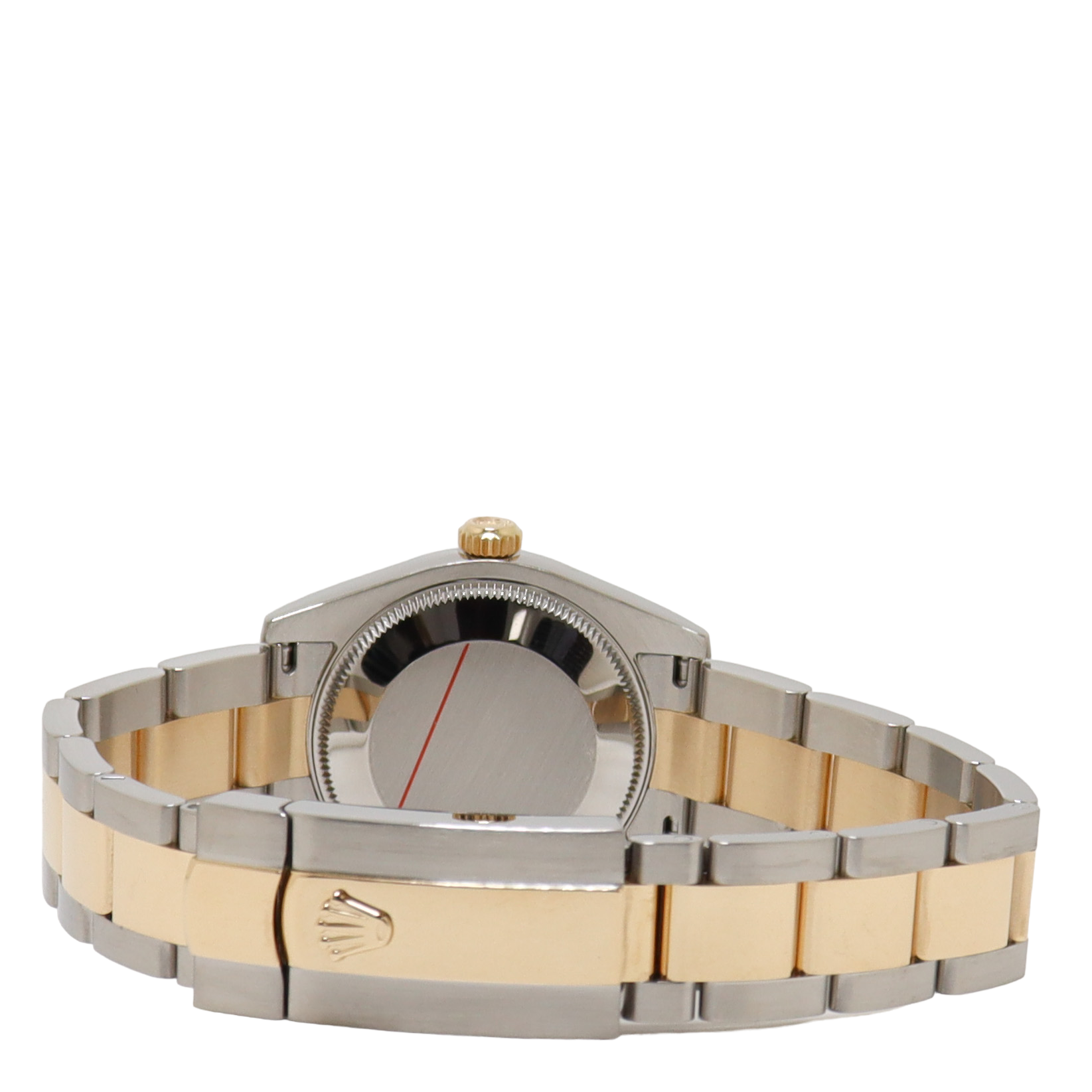 Rolex Datejust Two Tone Stainless Steel & Yellow Gold 31mm Champagne Diamond Dial Watch Reference# 178273 - Happy Jewelers Fine Jewelry Lifetime Warranty